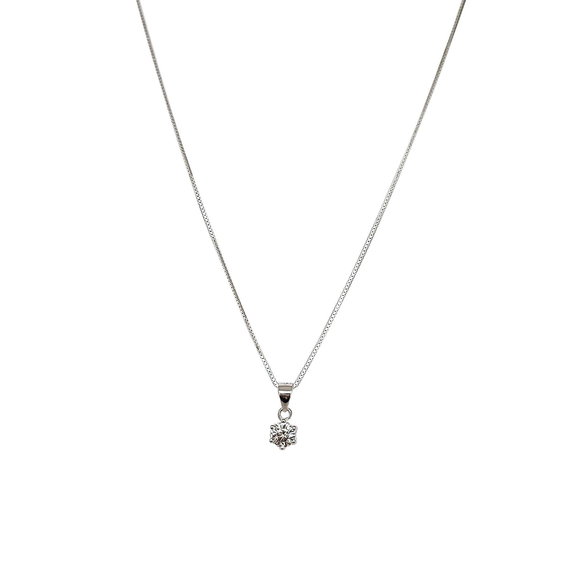 Collar Punto De Luz Circón Blanco Grifas Plata Fina 925-2