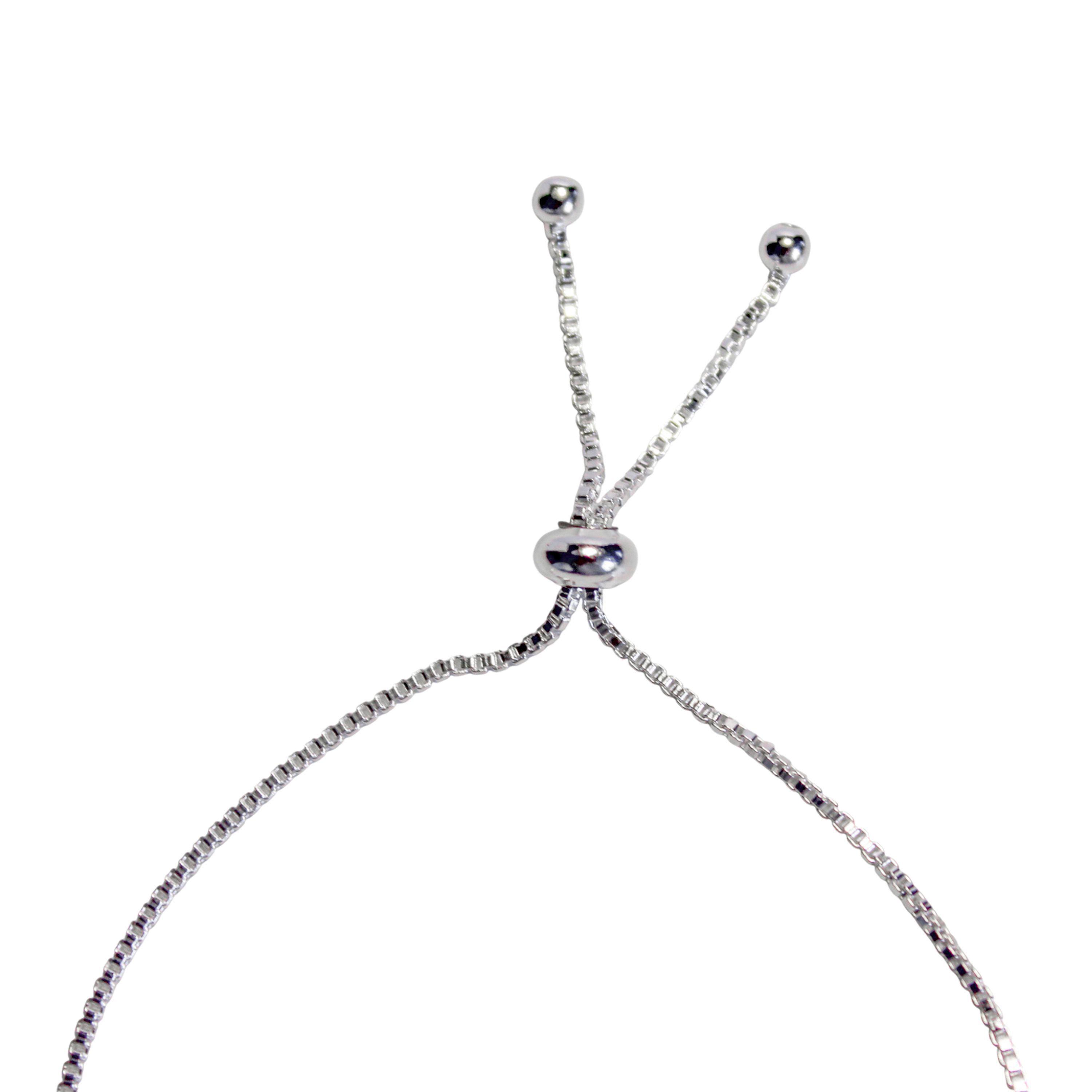 Pulsera Corazón Huella Plata Fina 925 Adaptable-2