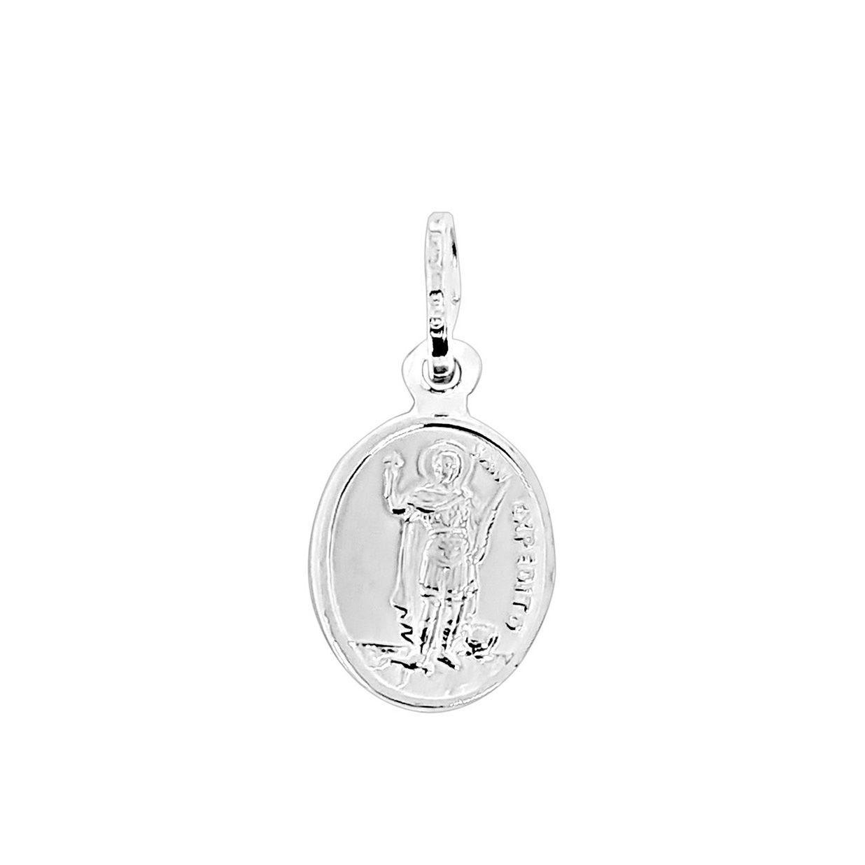 Colgante Medalla San Expedito Plata Fina 925-0