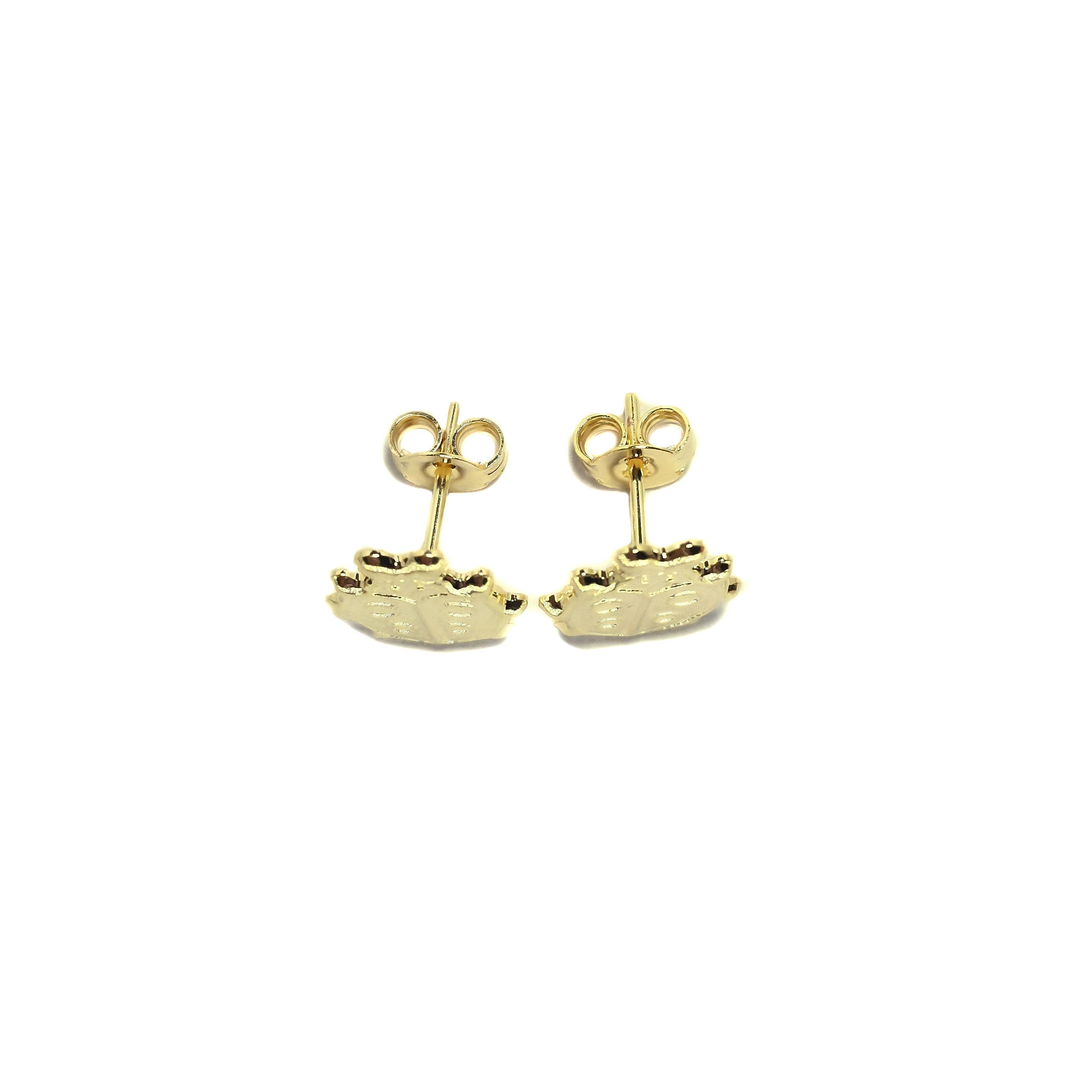 Aros Chinita Enchapado Oro 18K-2