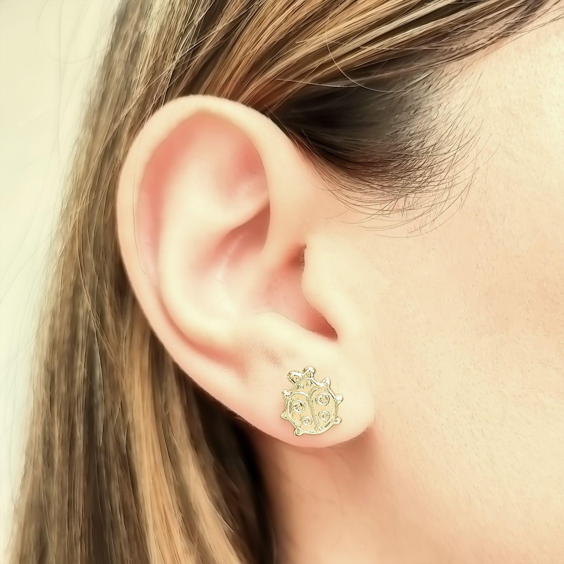 Aros Chinita Enchapado Oro 18K-3