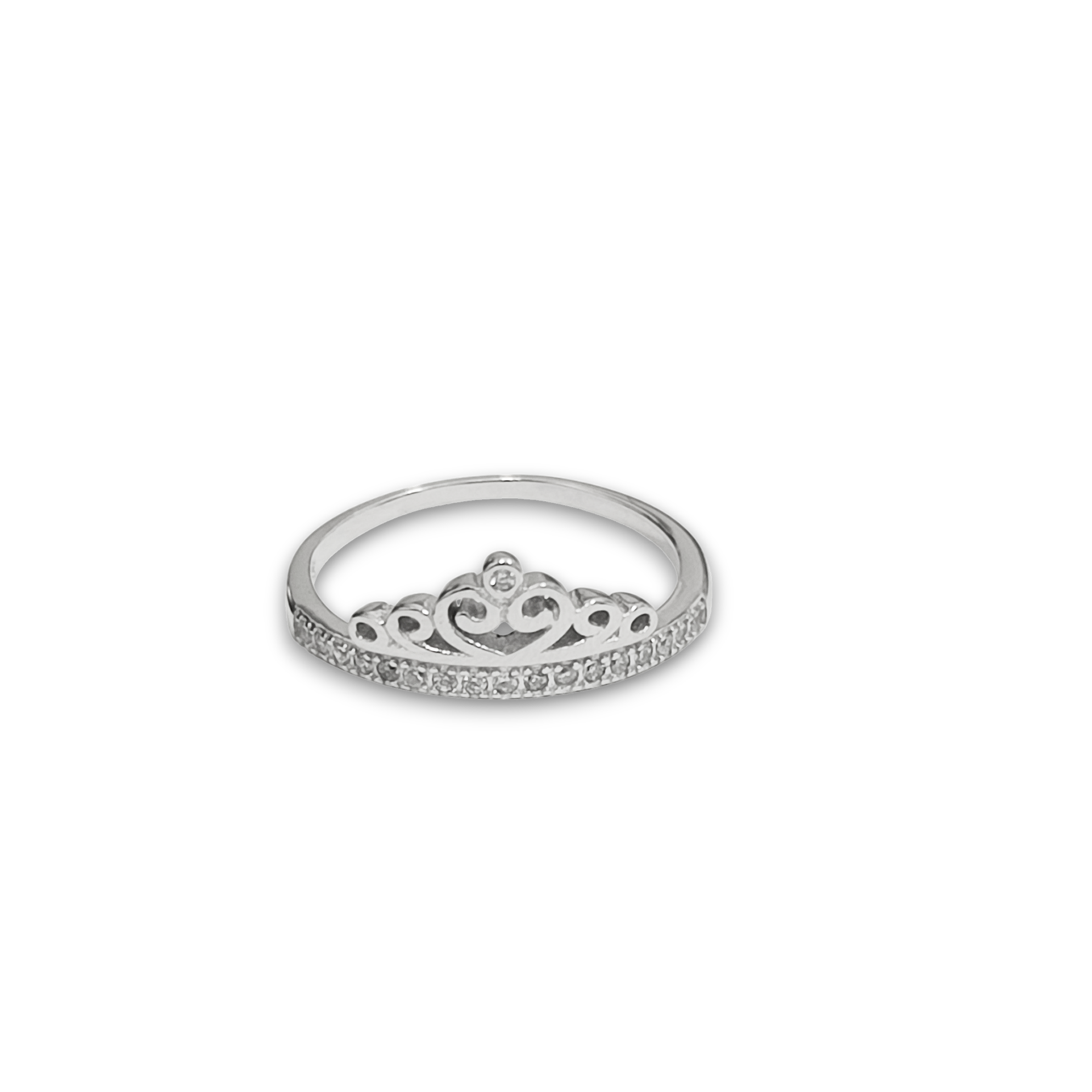 Anillo Corona Circón Talla 19 Plata Fina 925-2