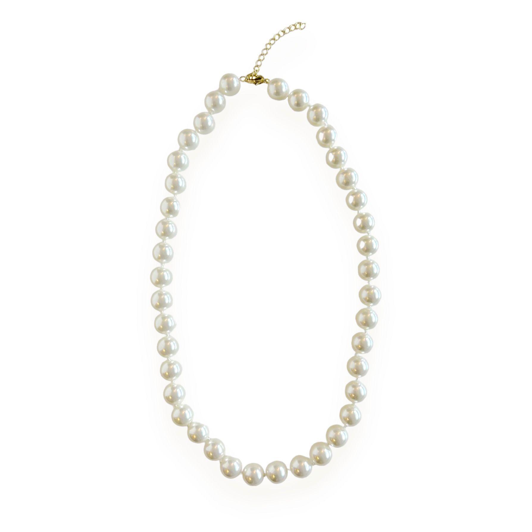Collar Perlas 10mm Shellpearl Nácar Blanco-0