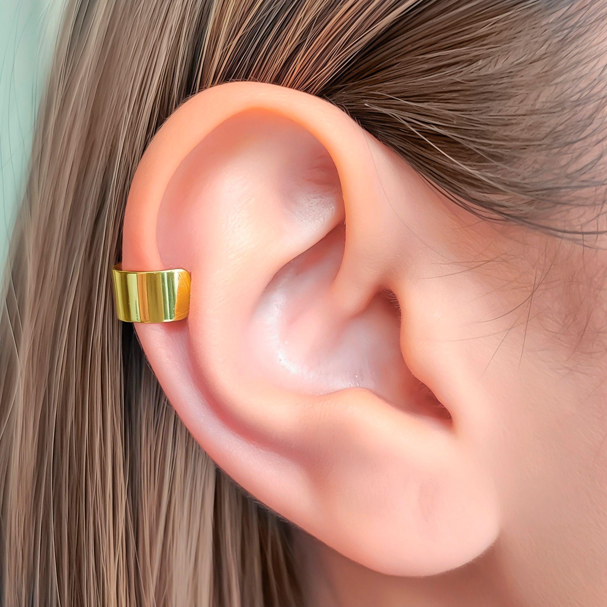 Aro Bidu Liso Plano Enchapado Oro 18K-4