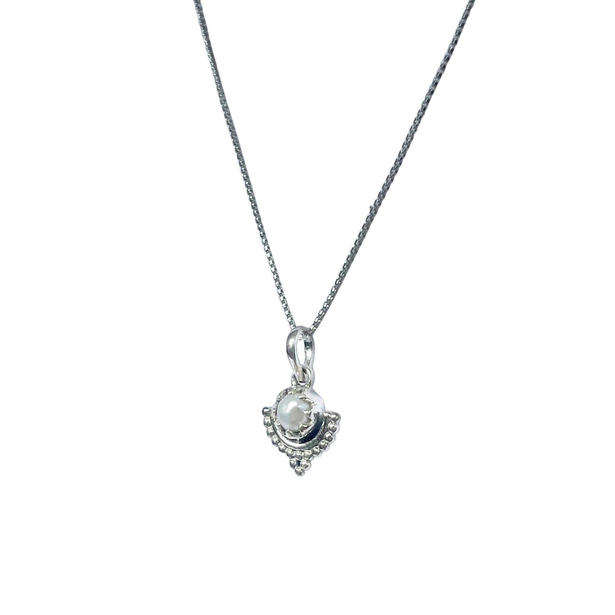 Collar Perla De Río Brahma Plata Fina 925-2