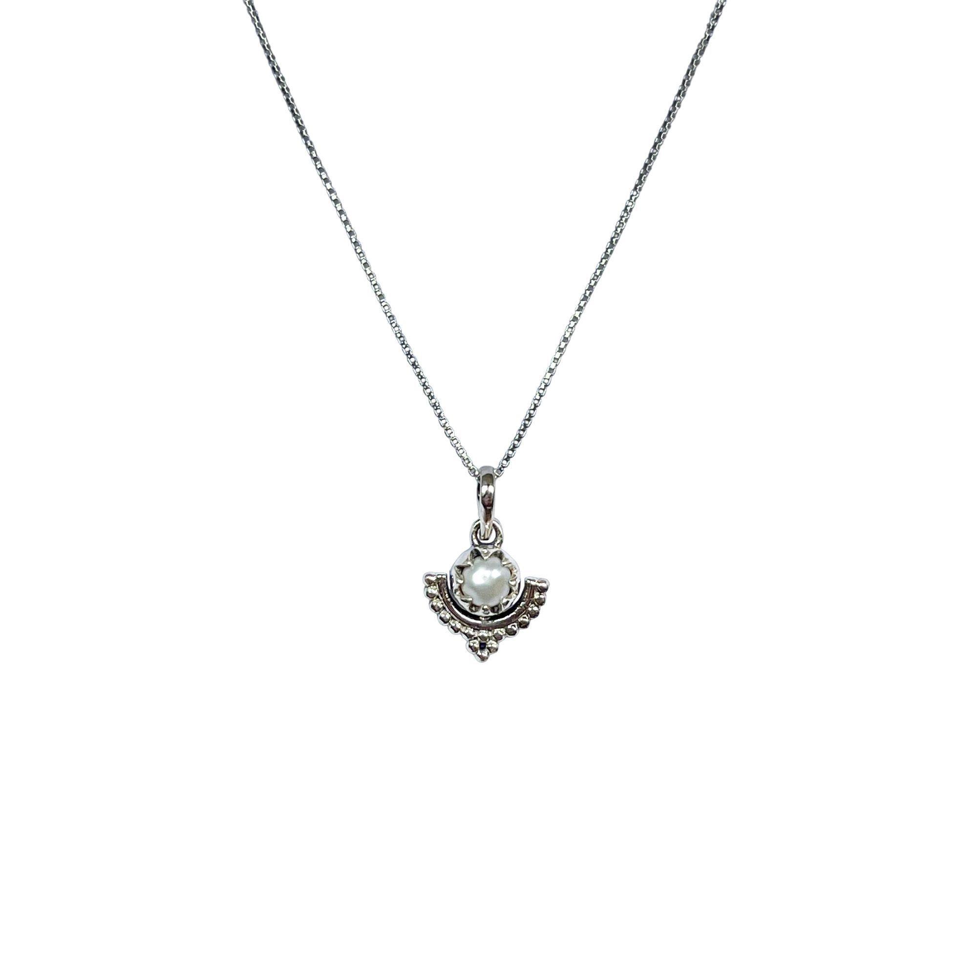 Collar Perla De Río Brahma Plata Fina 925-0