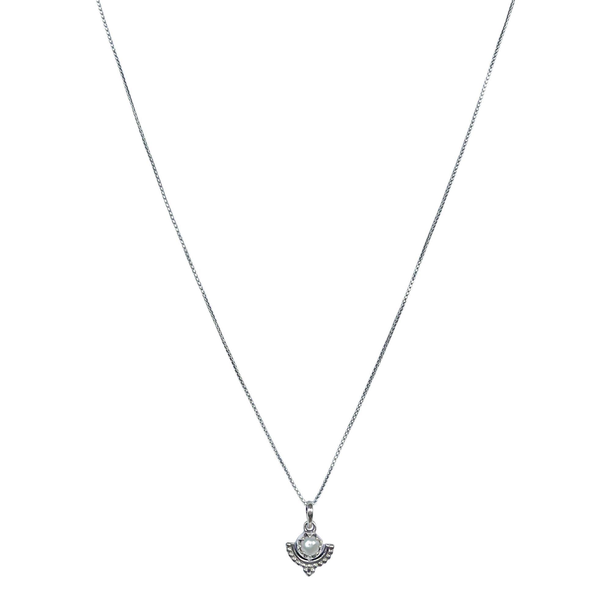 Collar Perla De Río Brahma Plata Fina 925-2