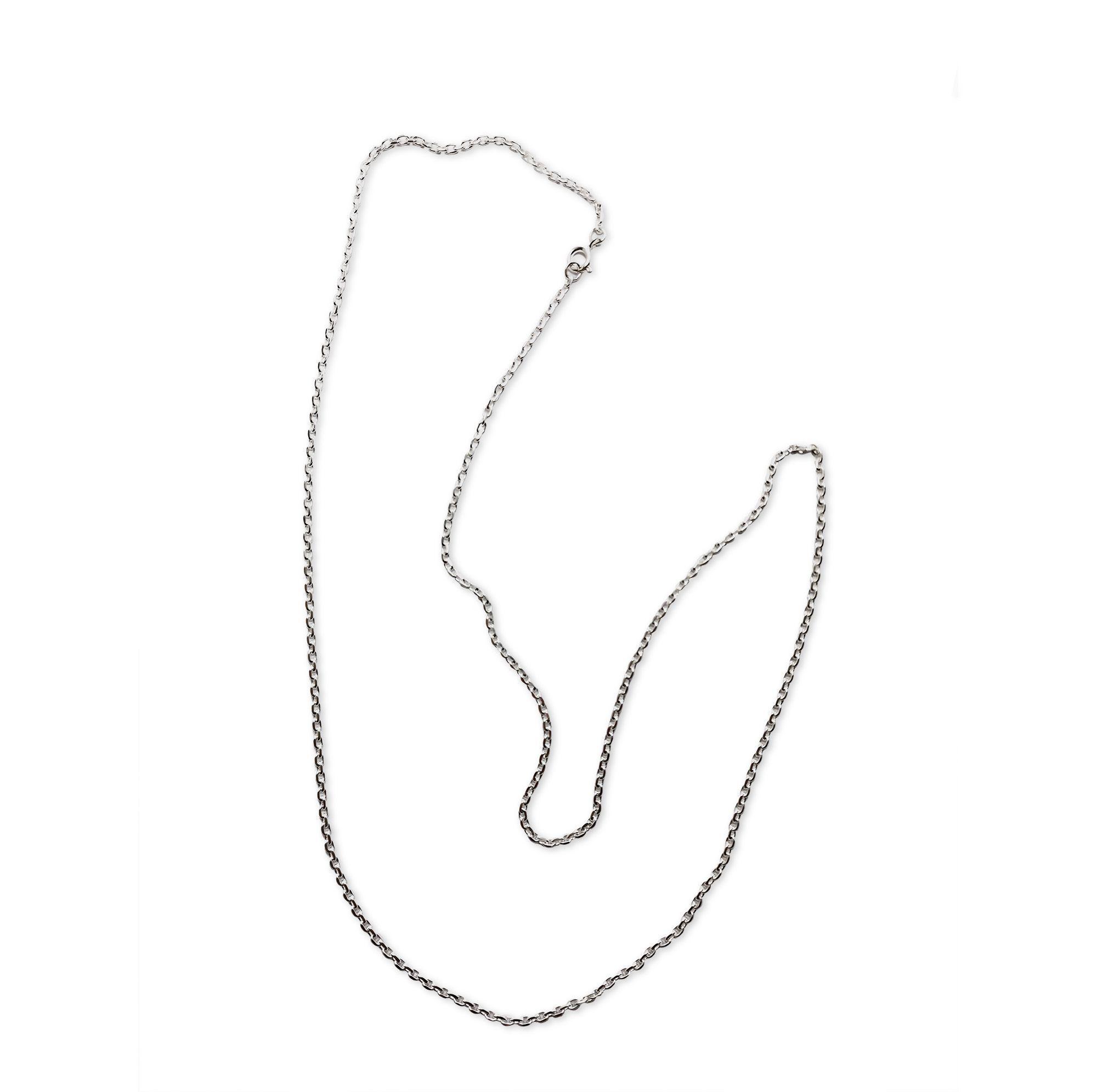 Cadena Eslabón Hombre 70cm Plata Fina 925-2