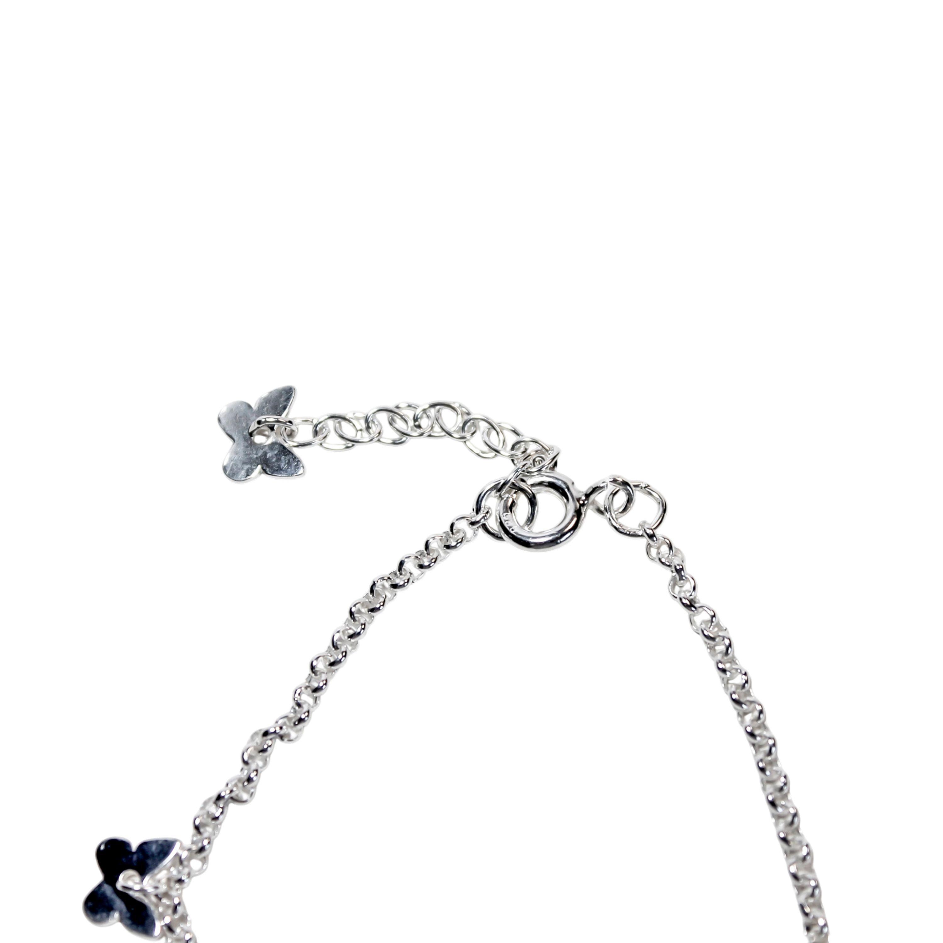 Pulsera 5 Mariposas Plata Fina 925-2