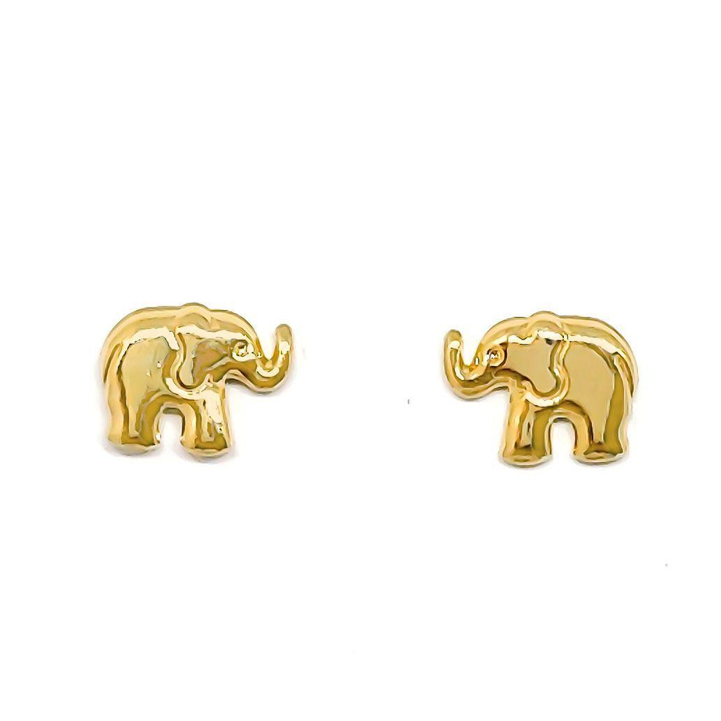 Aros Elefantes Enchapado Oro 18K-1