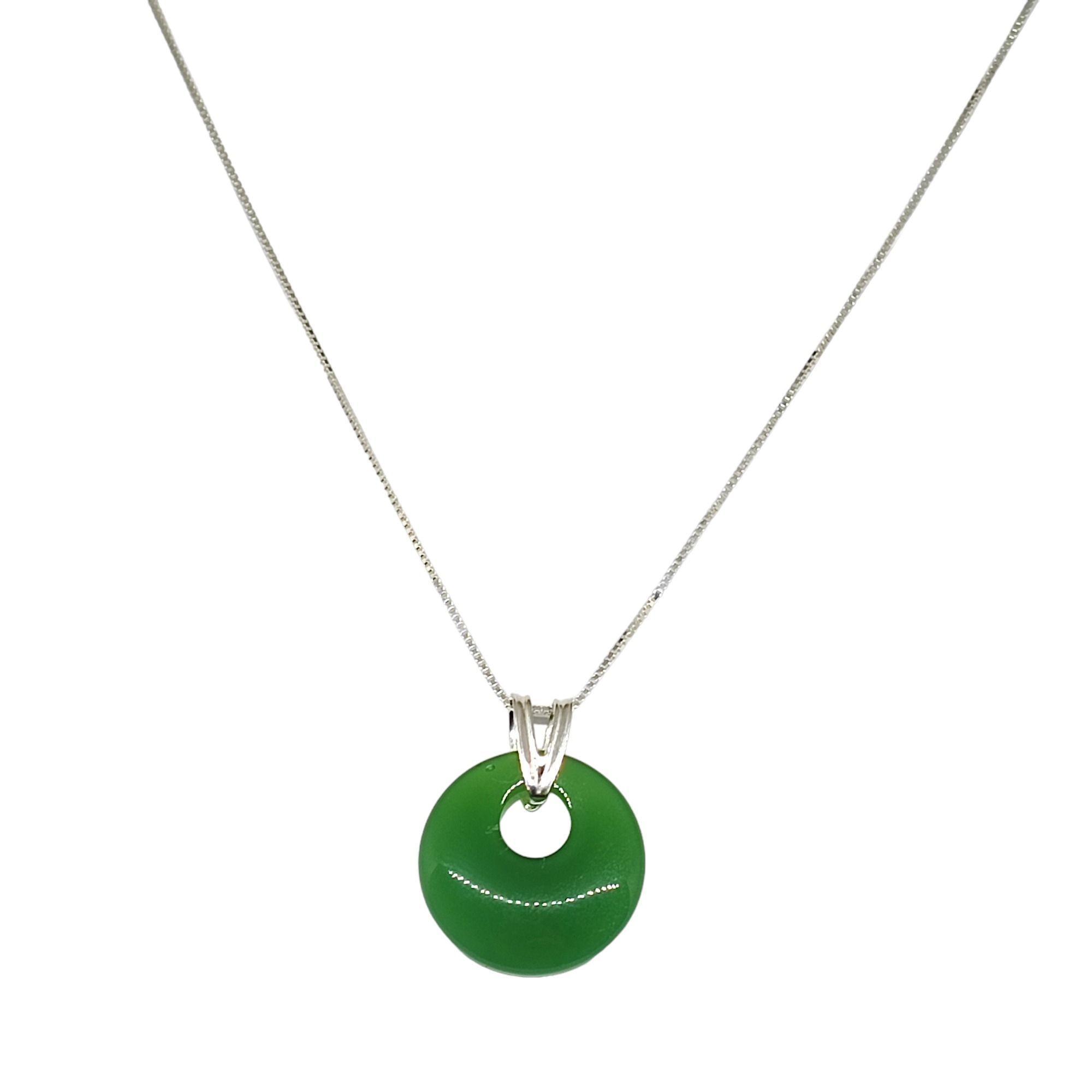 Collar Antonella Ónix Verde Plata Fina 925-2