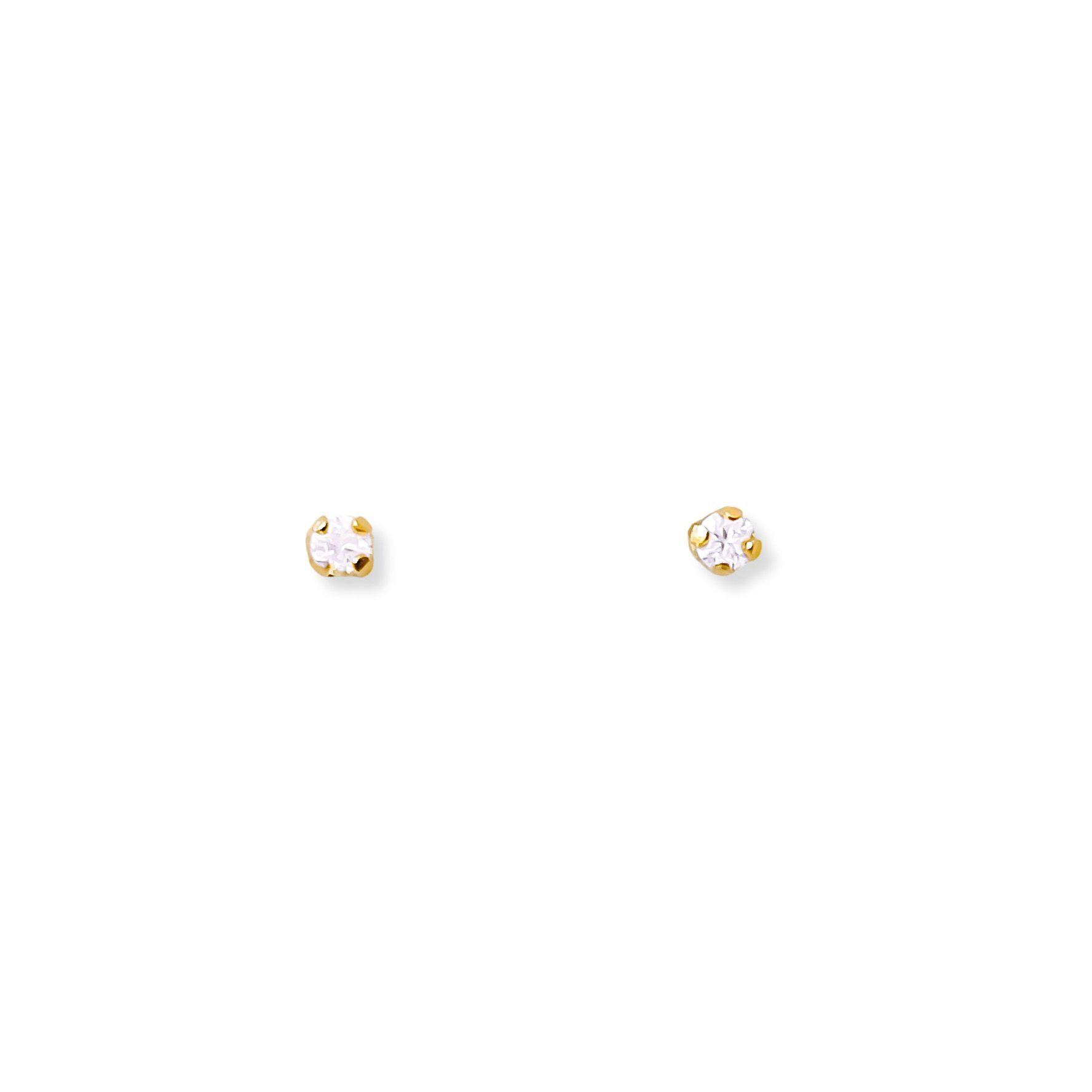 Aros Abridores Solitario Oro 18K-2