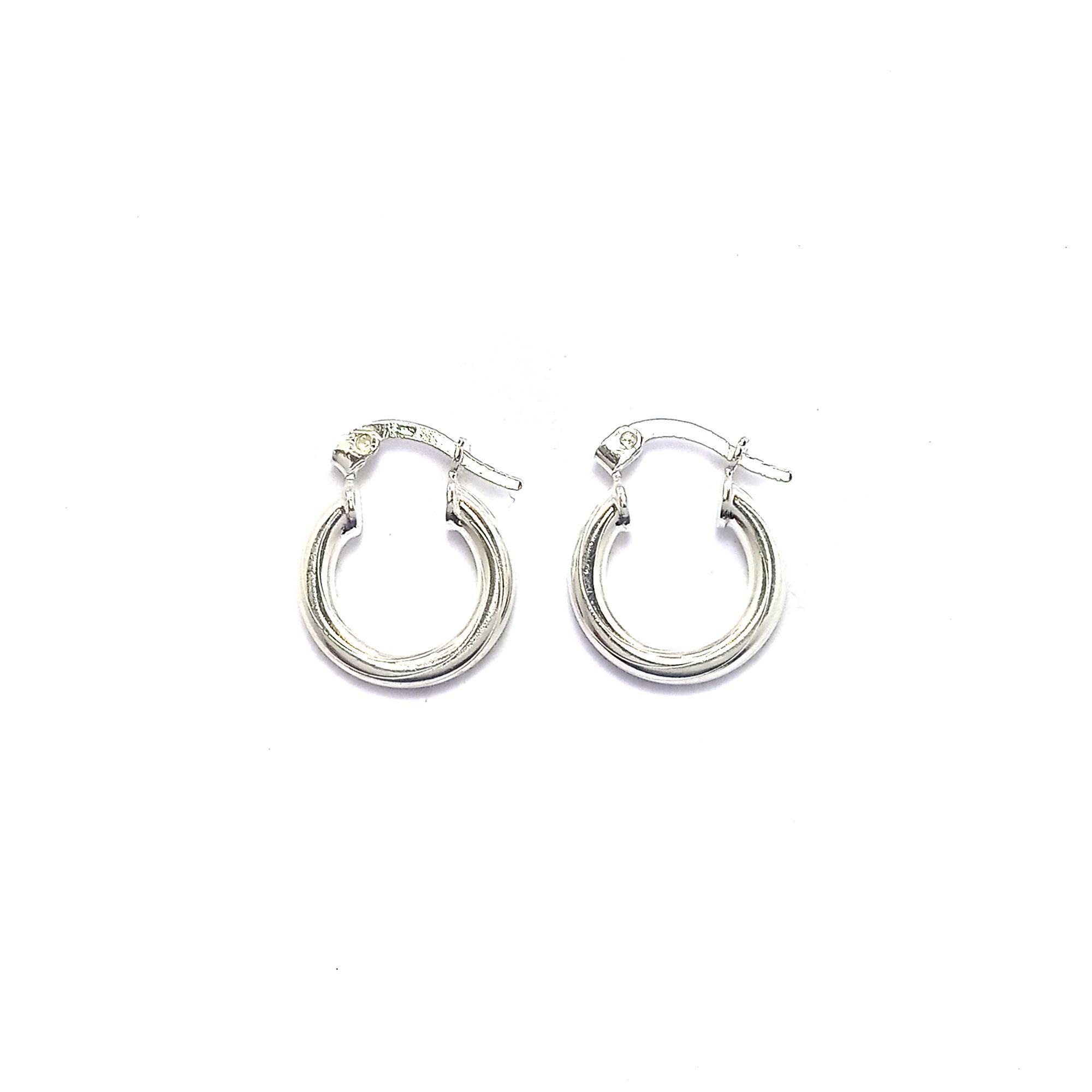 Aros Argolla Tubo 15mm Plata Fina 925-0