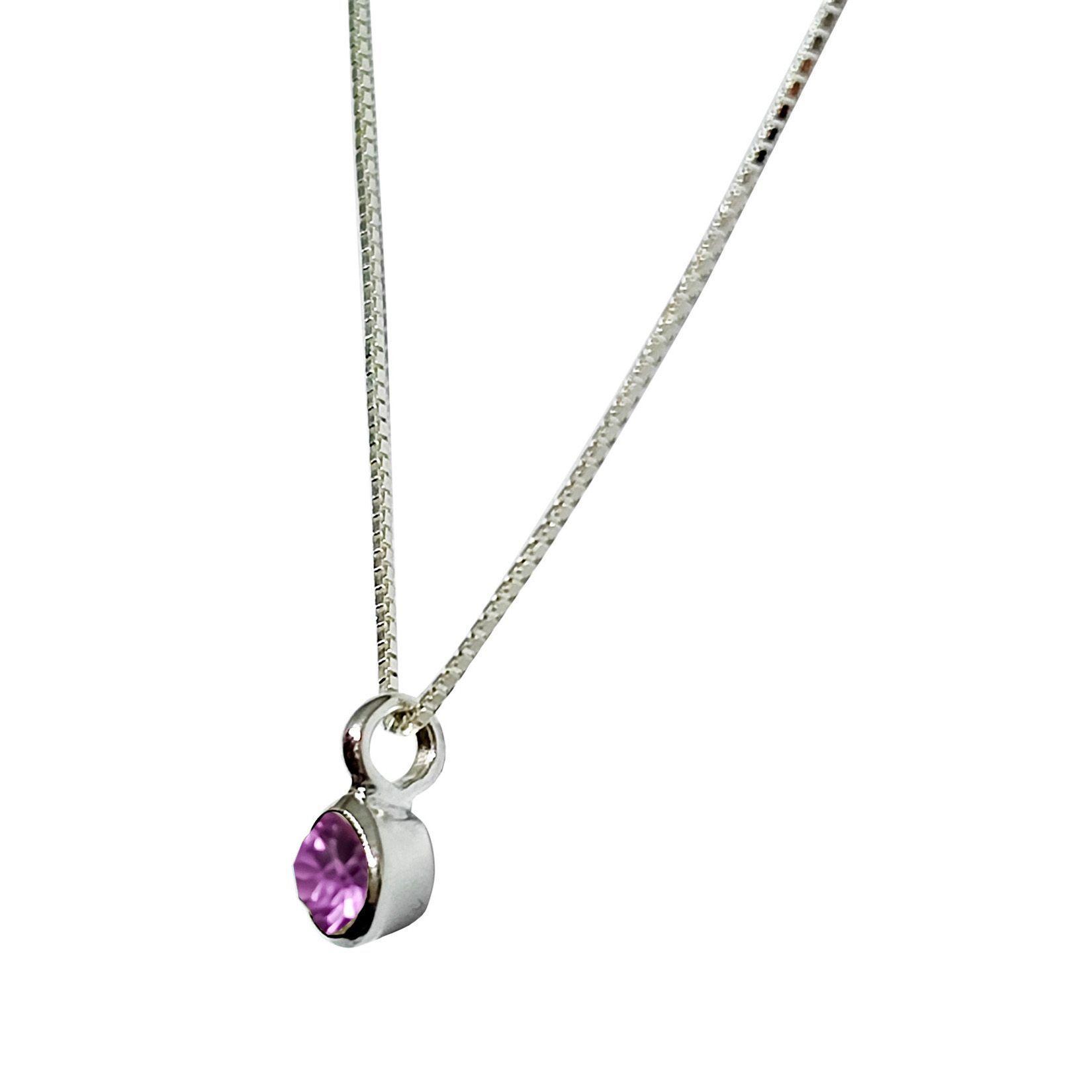 Collar Naisha Amatista Plata Fina 925-2