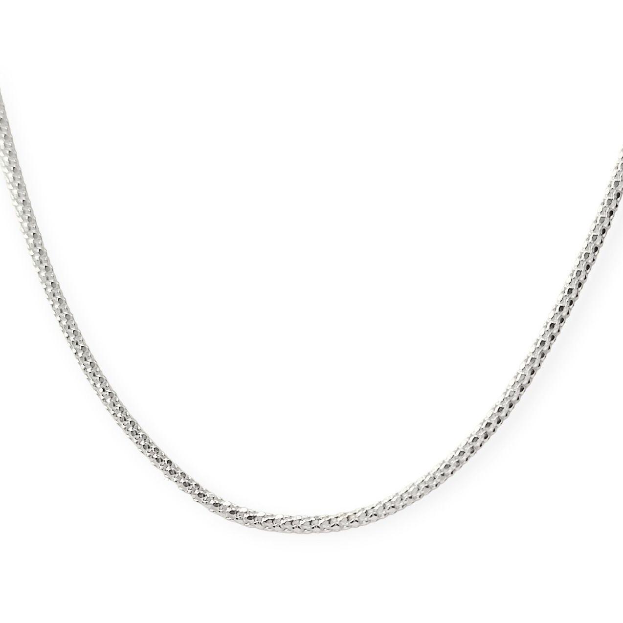 Cadena Cordón Espuma 45cm Plata Fina 925-2