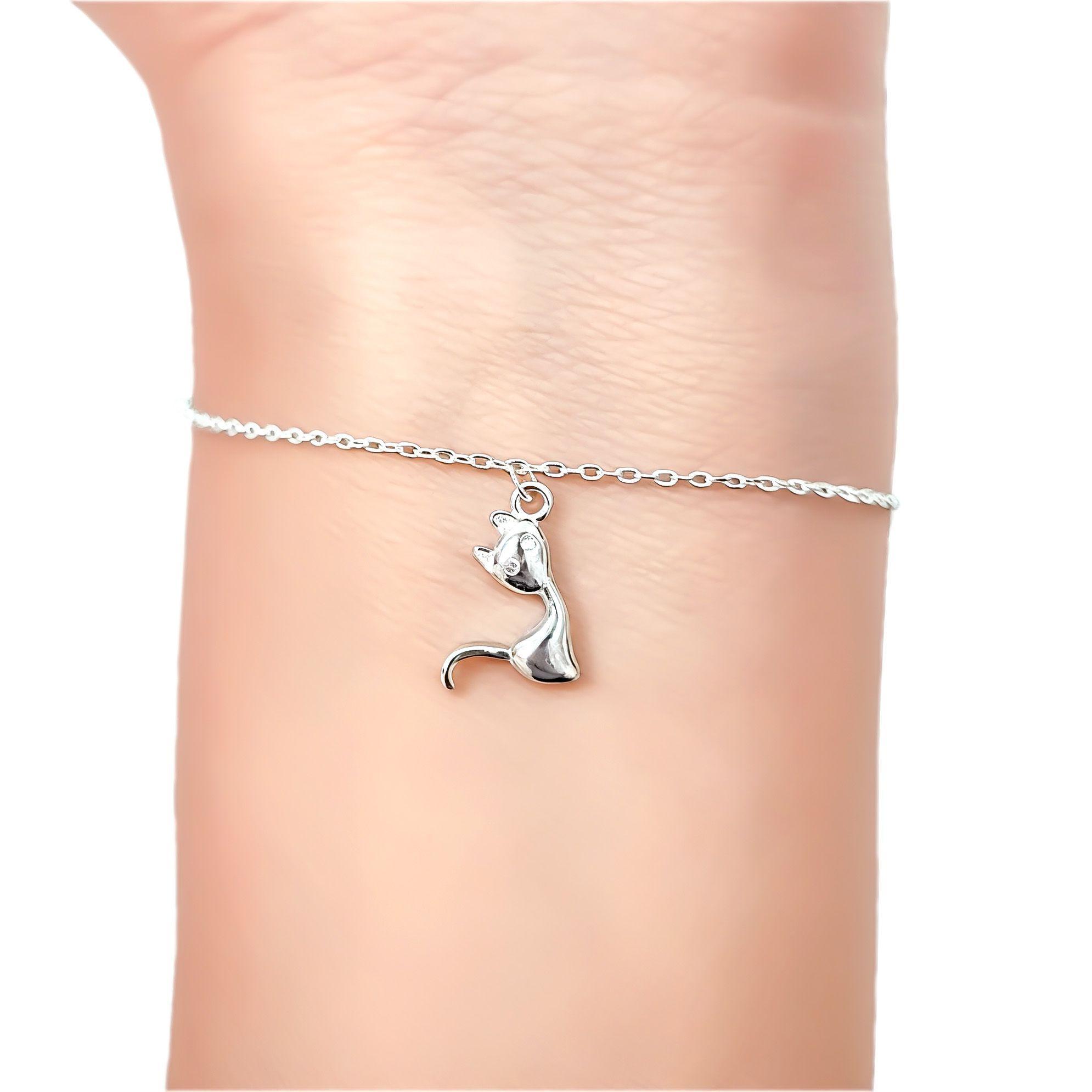 Pulsera 3 Gatos Circ n Plata Fina 925-2