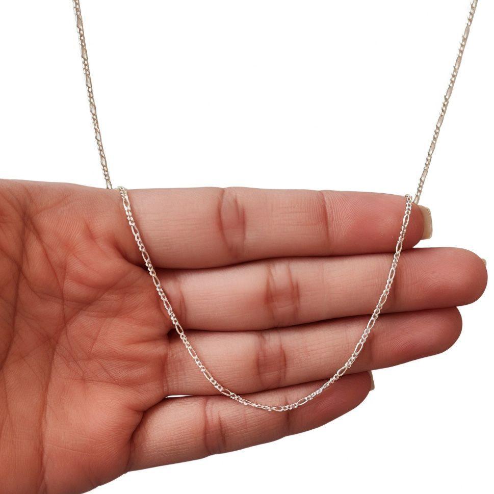 Cadena 3 Eslabones 55cm Plata Fina 925-2