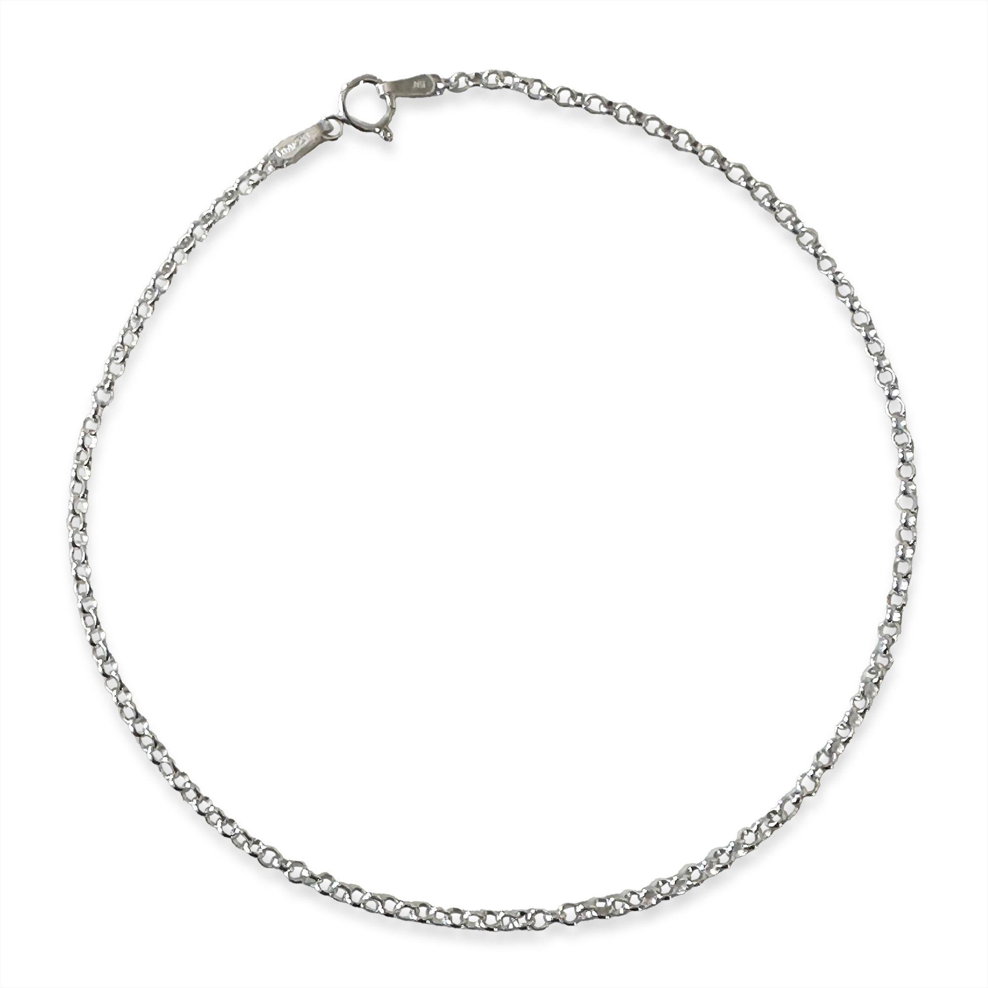 Tobillera Rolo Plata Fina 925-0