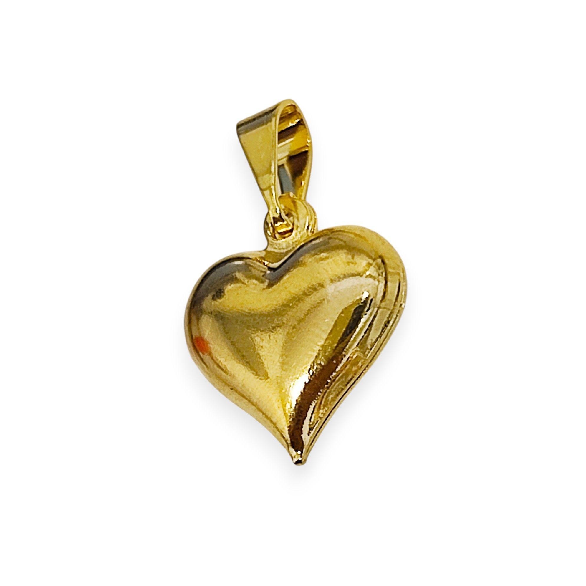 Colgante Corazón Pequeño Enchapado Oro 18K-1