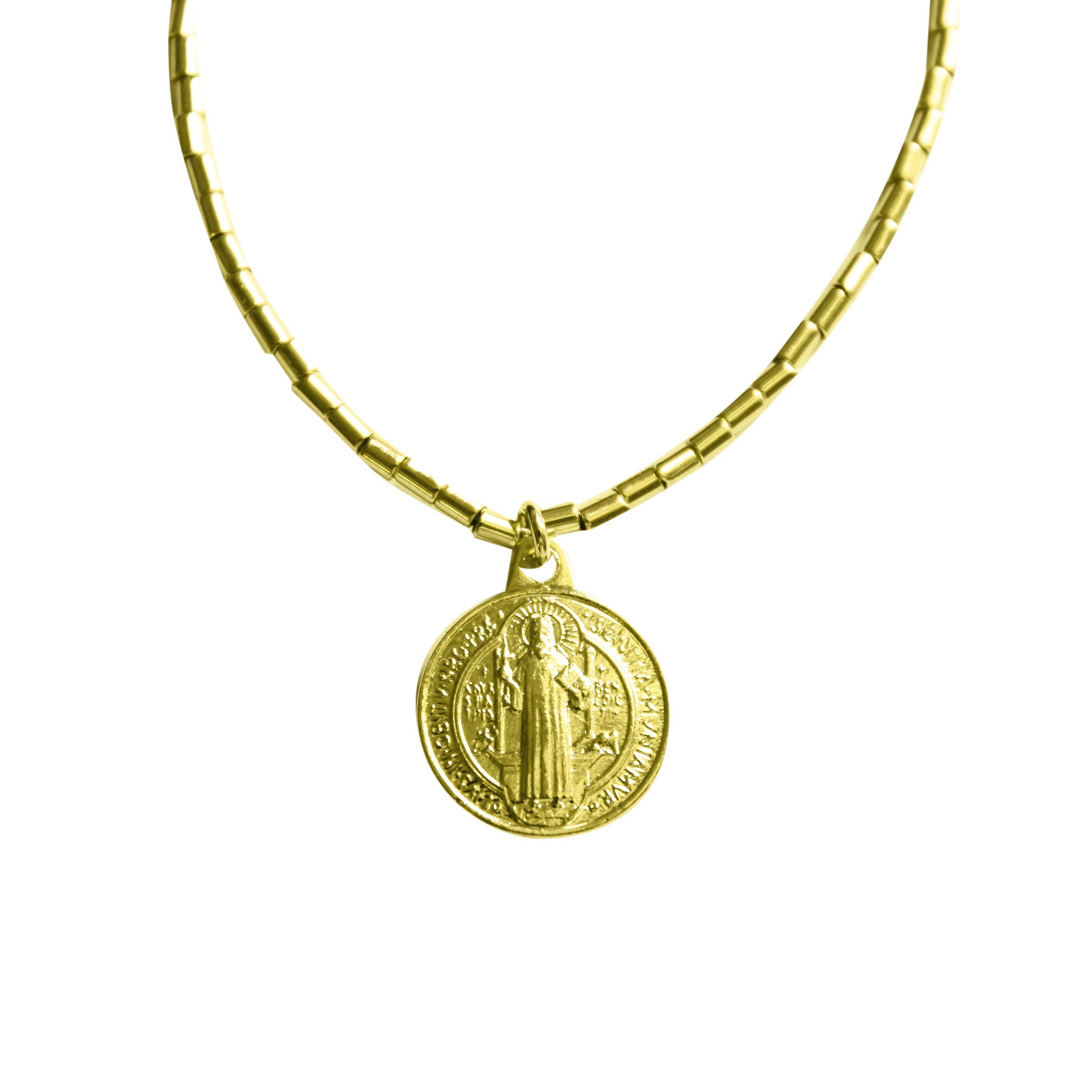 Pulsera Mostacilla San Benito Enchapado Oro 18K-2