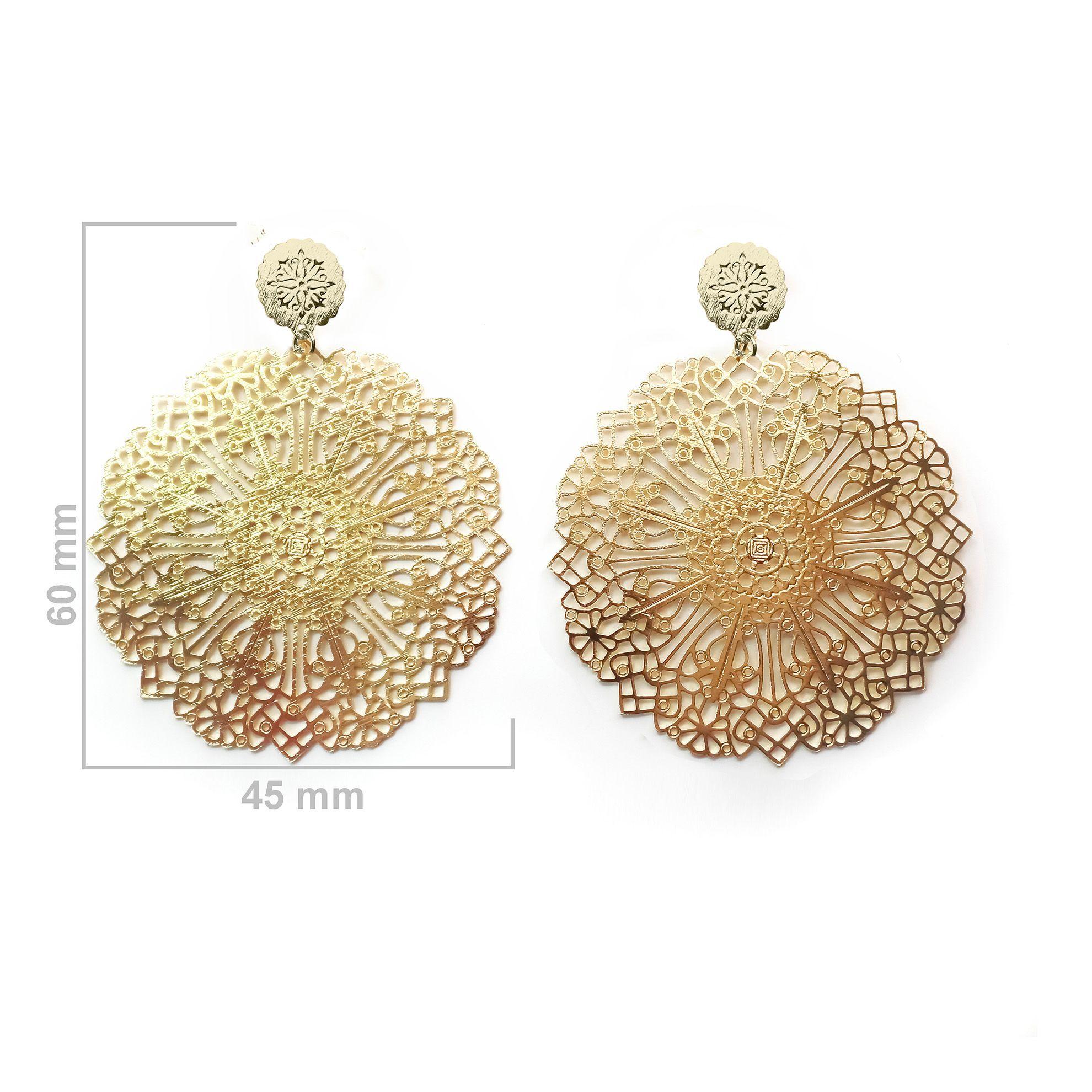 Aros Florencia Calados Enchapados Oro 18K-1