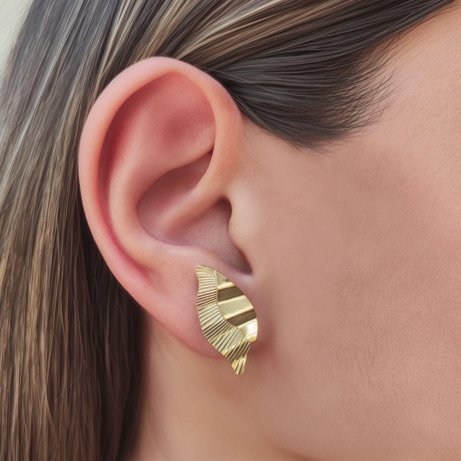 Aros Mariposa Enchapado Oro 18K-2
