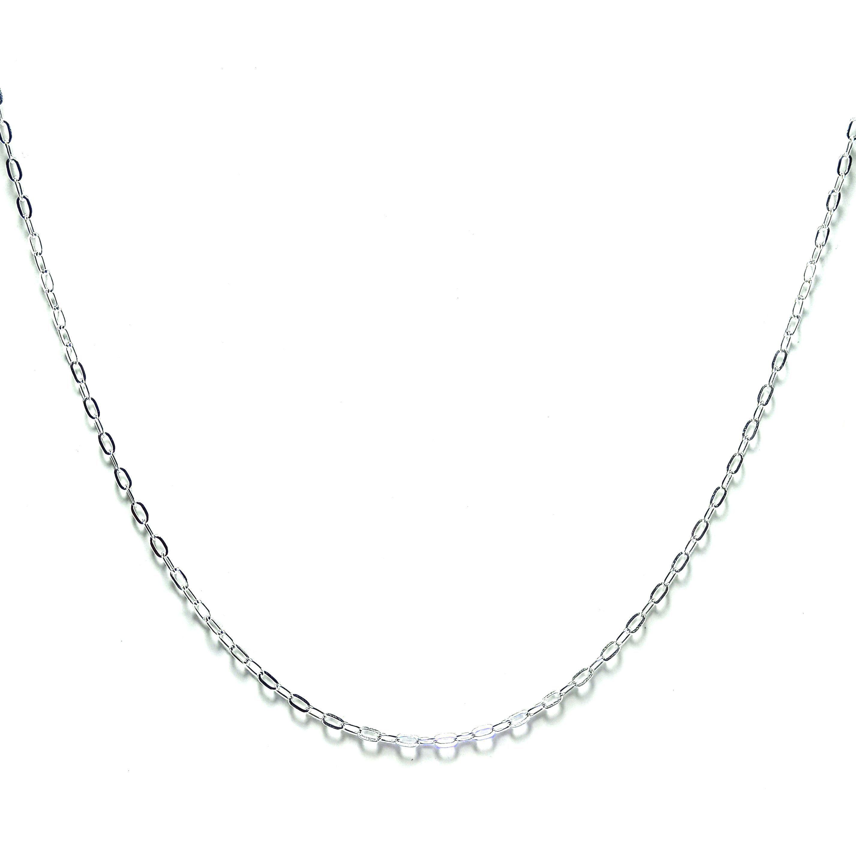 Cadena Eslabón 50cm Plata Fina 925-0