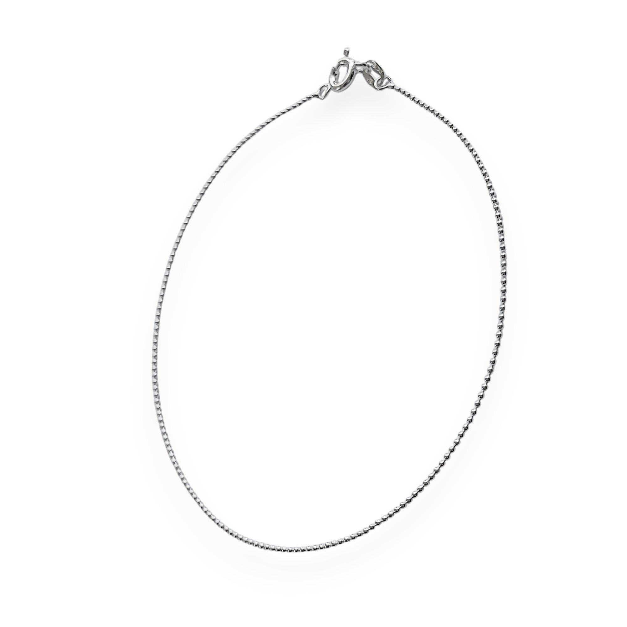 Tobillera Bolitas 24cm Plata Fina 925-1