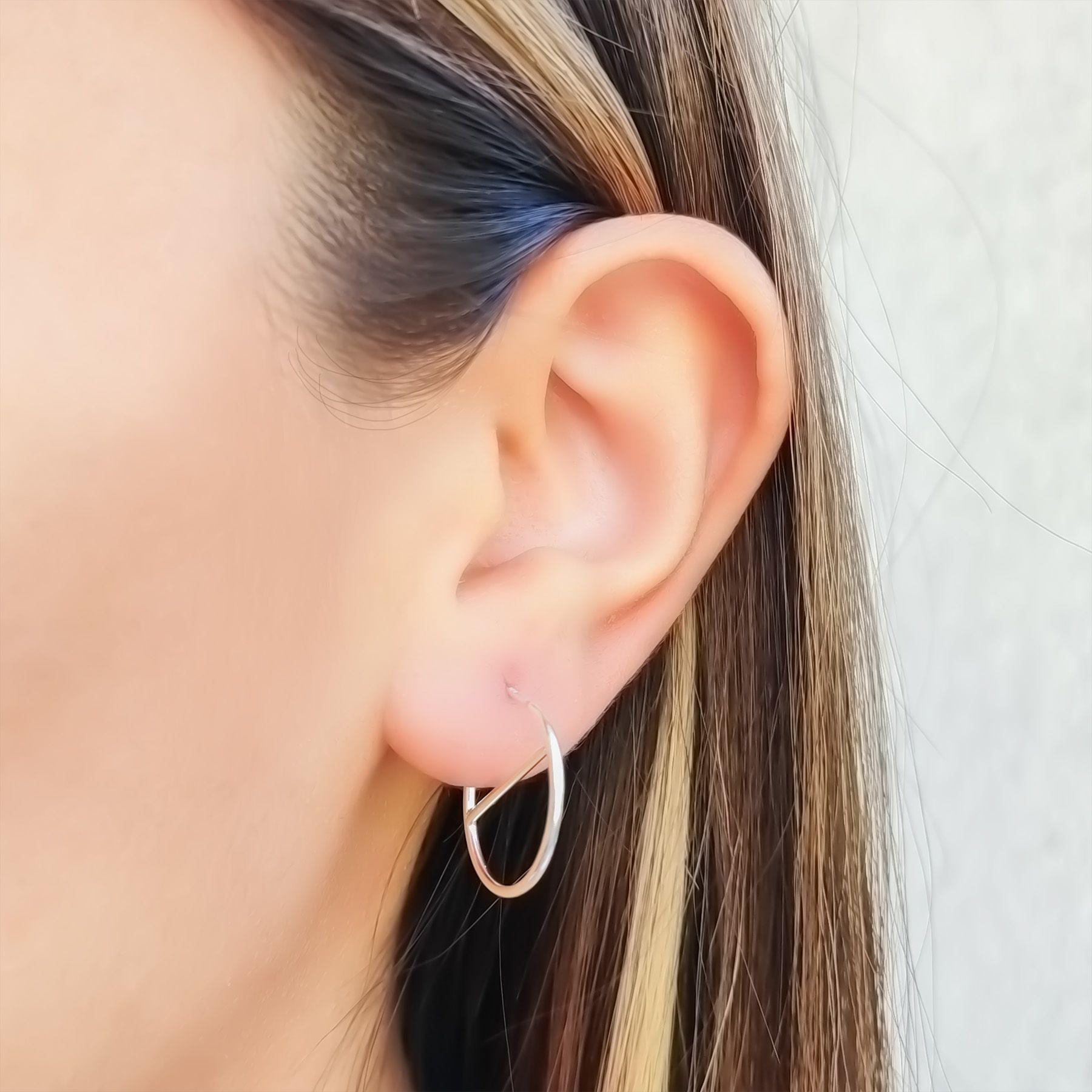 Aros Argolla Barra 18mm Plata Fina 925-2