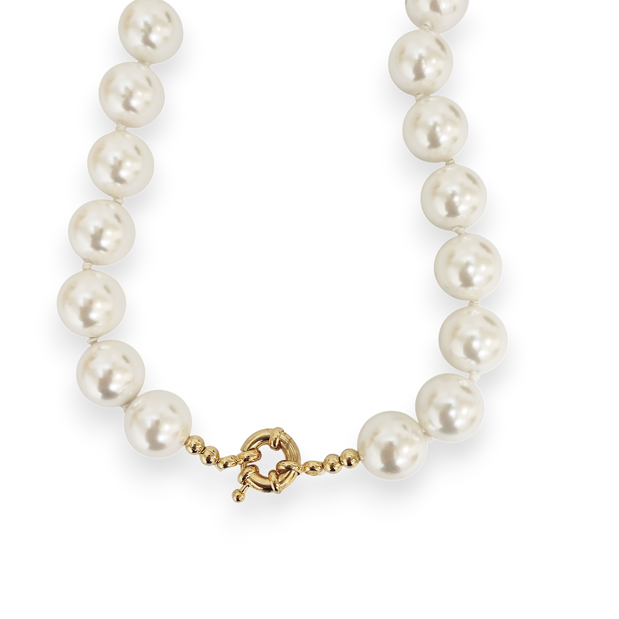 Collar Perlas 12mm Shellpearl Nácar Blanco-2