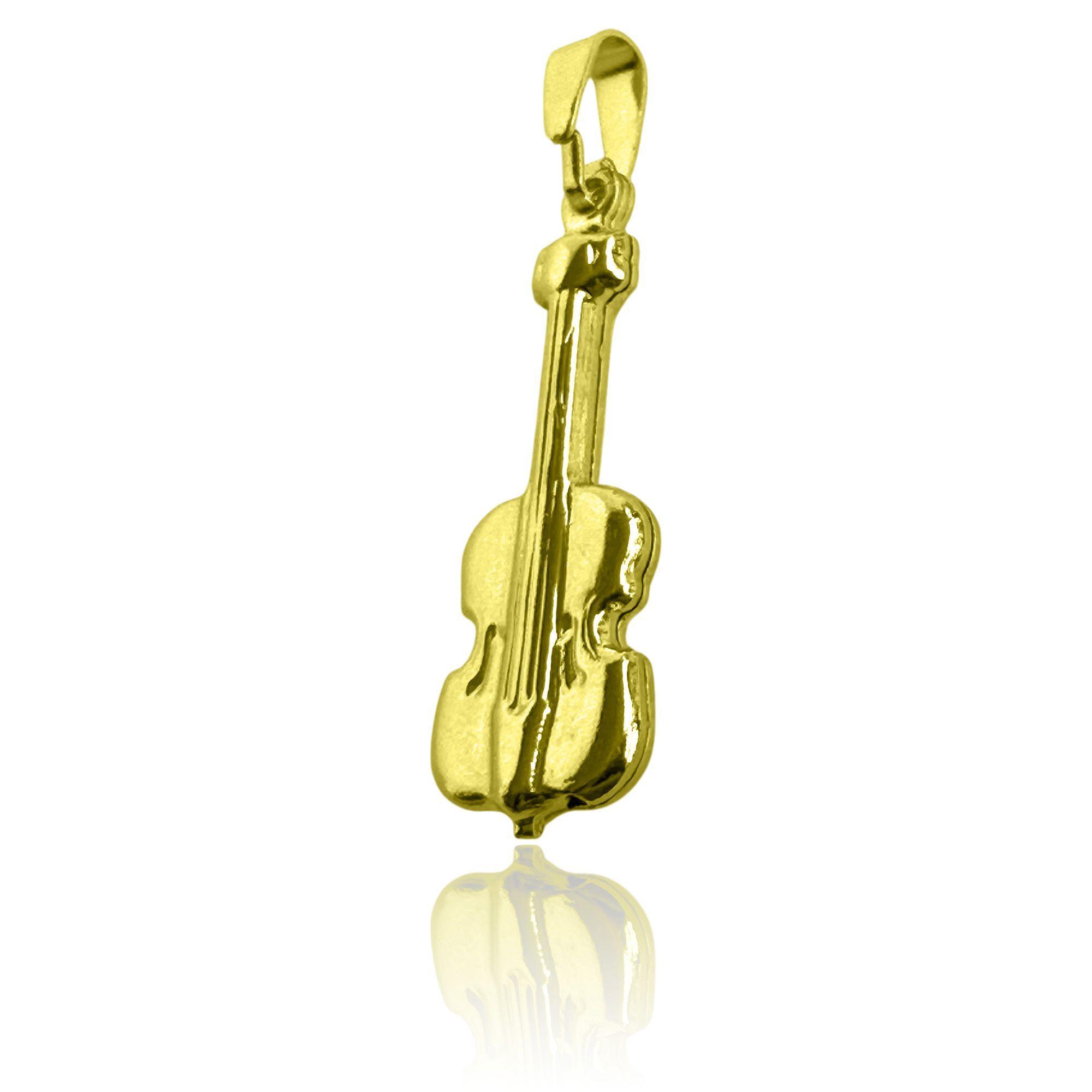 Colgante Violín Enchapado Oro 18K-2