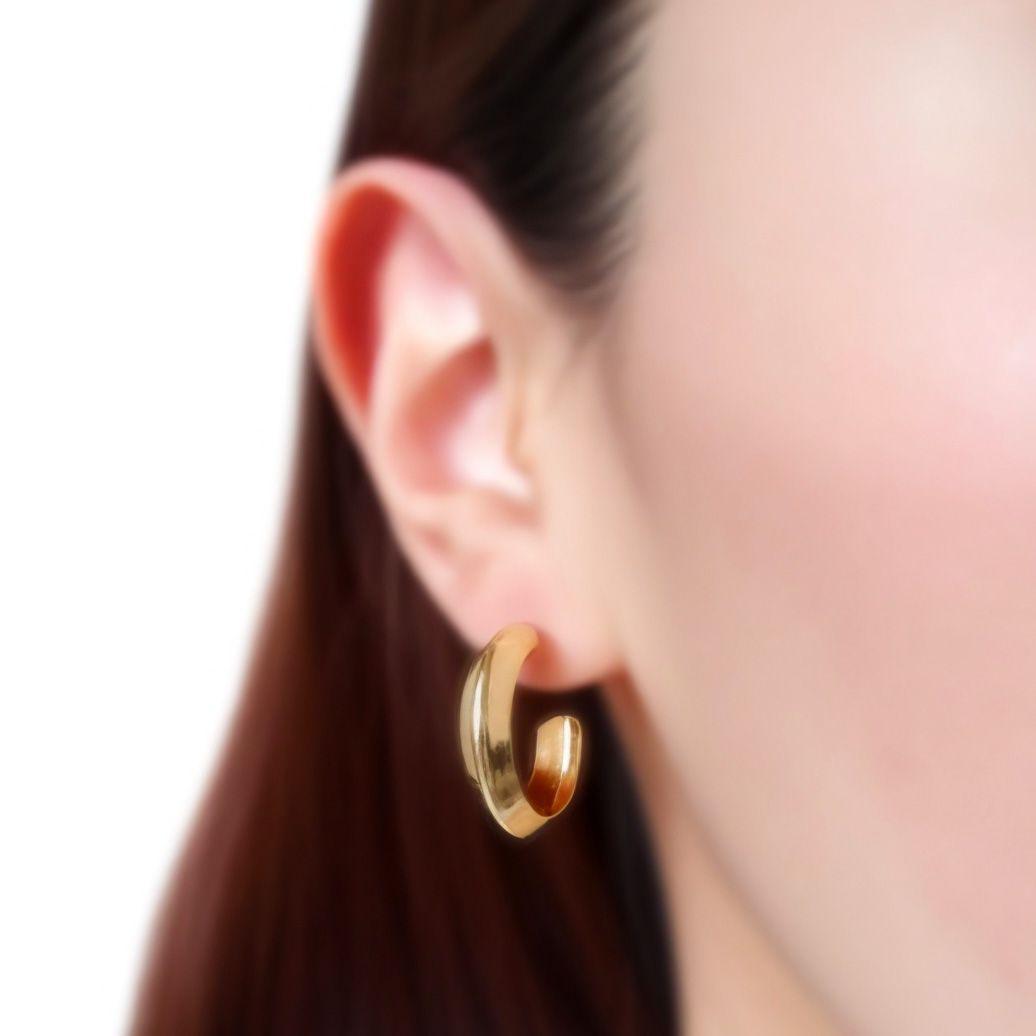 Aros Argolla 22mm Enchapado Oro 18K-3