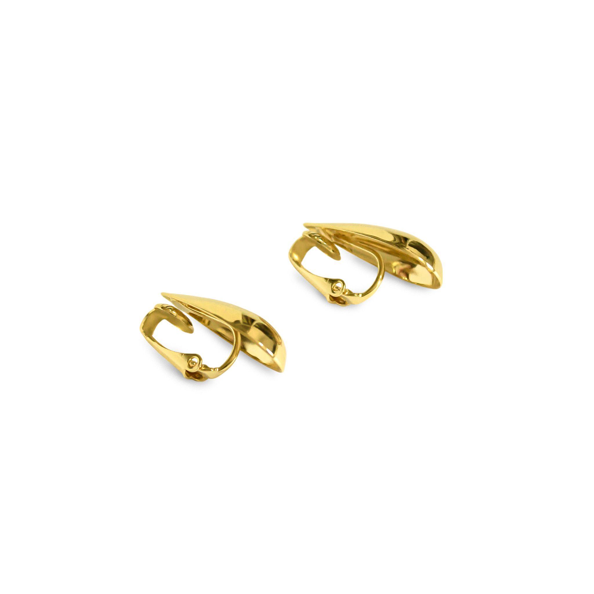 Aros Clip Gota Fina Enchapado Oro 18k-4