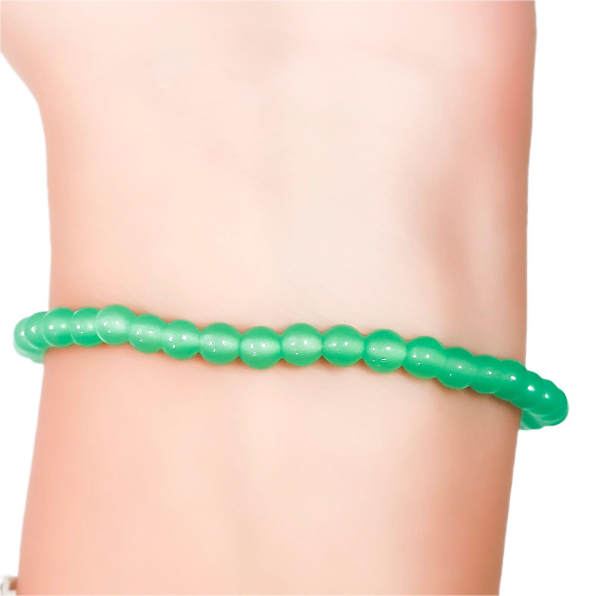 Pulsera Jade 4mm Elasticada -2