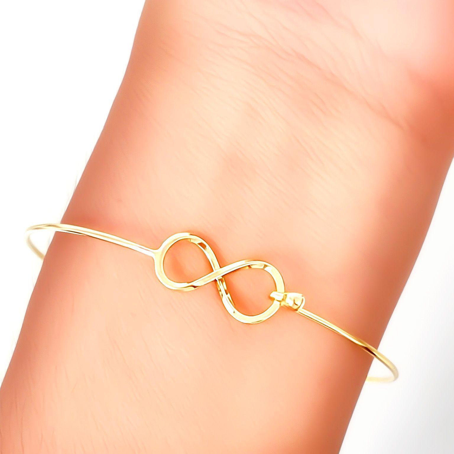 Pulsera Esclava Infinito Enchapado Oro 18K-2
