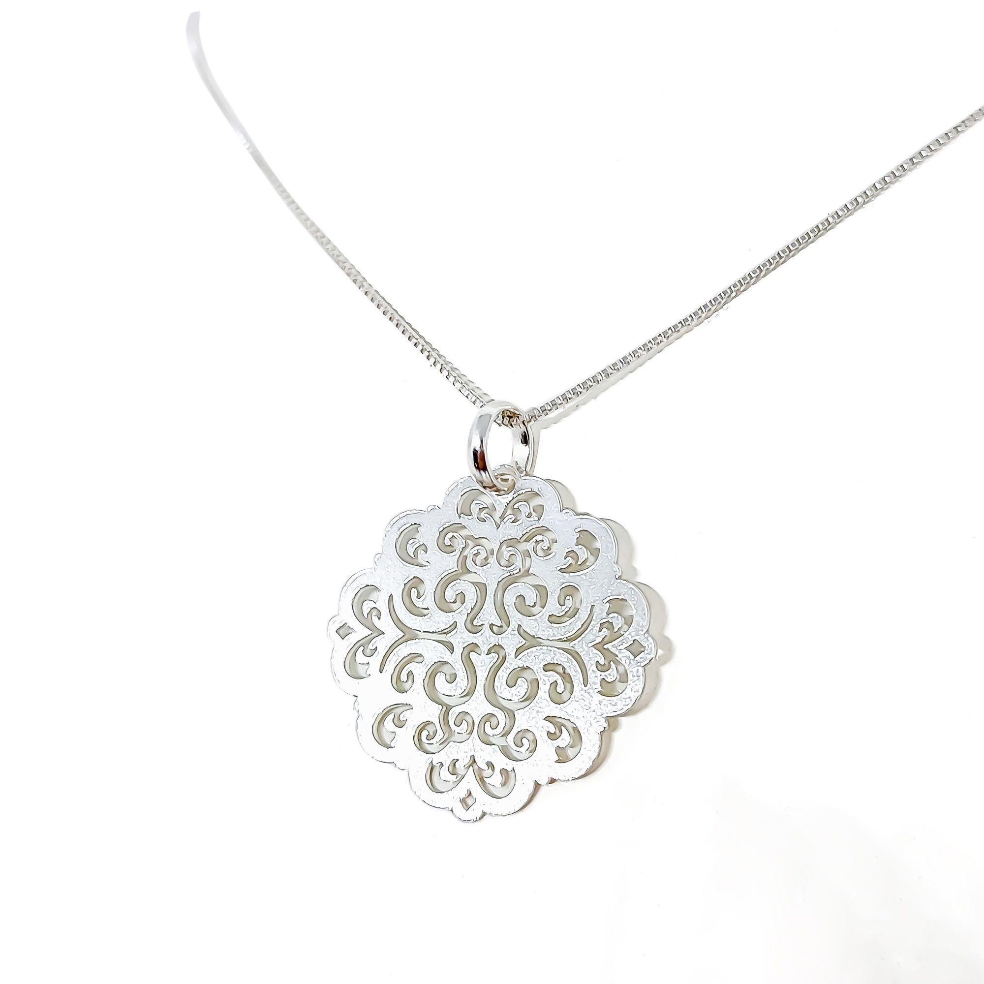 Collar Lau 45cm Plata Fina 925-2