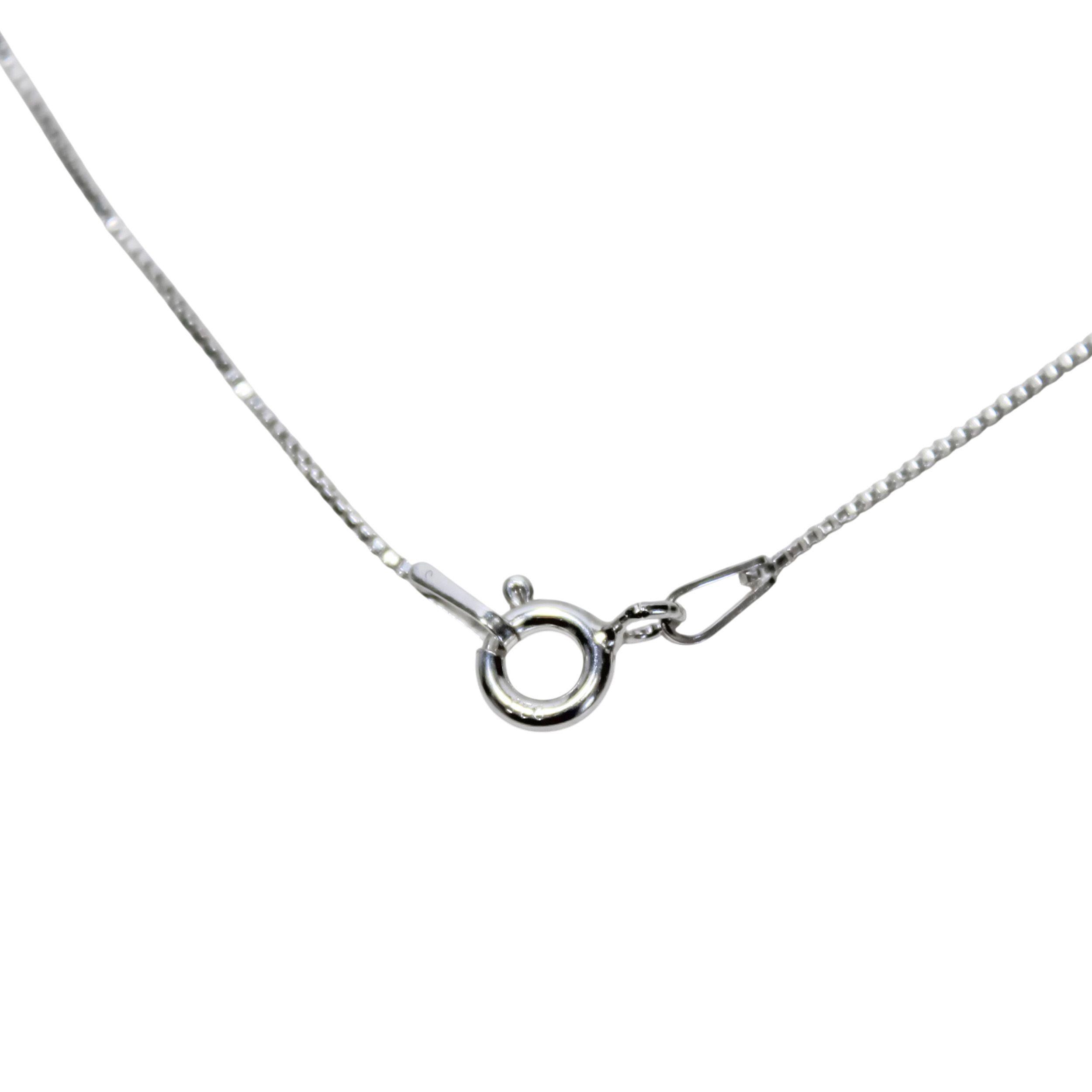 Collar Mano De Fátima Circón Blanco Plata Fina 925-3