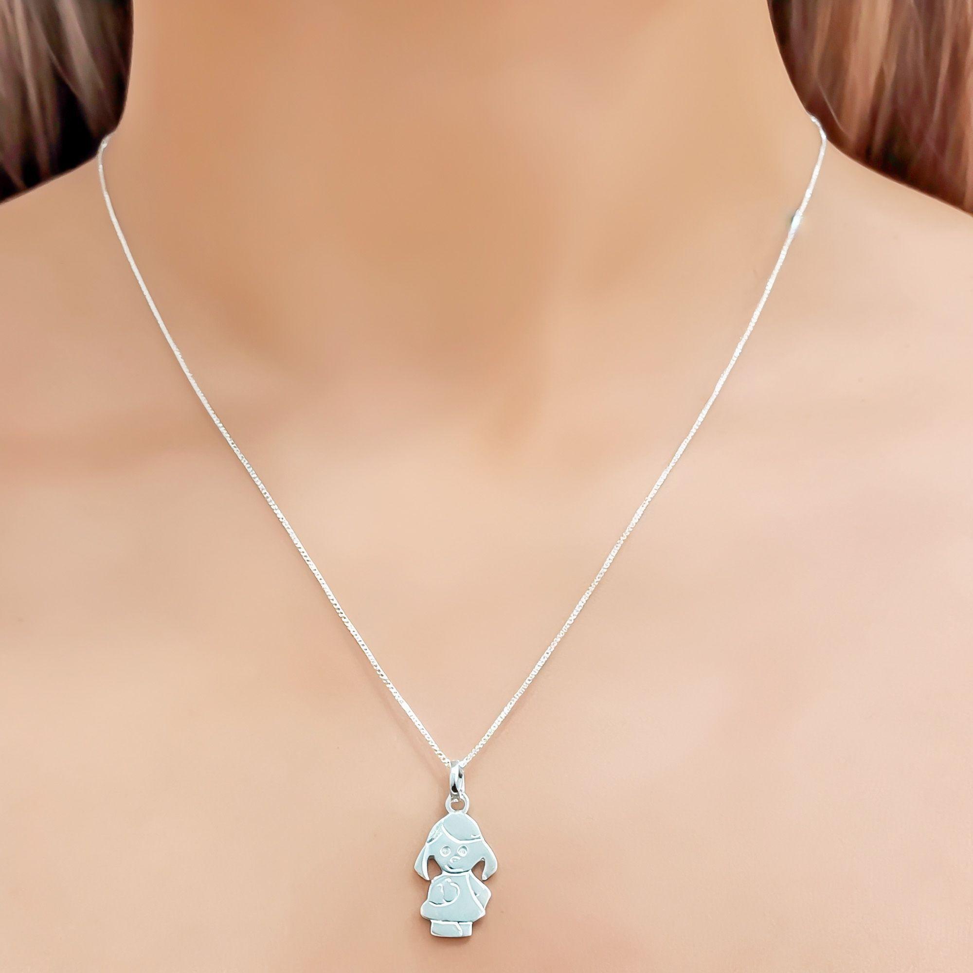 Collar Niña Plata Fina 925-2