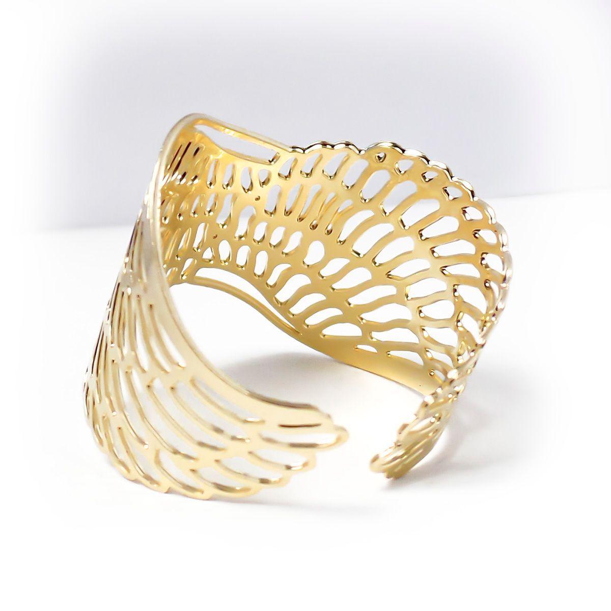 Anillo Ala Calado Enchapado Oro 18 K-2