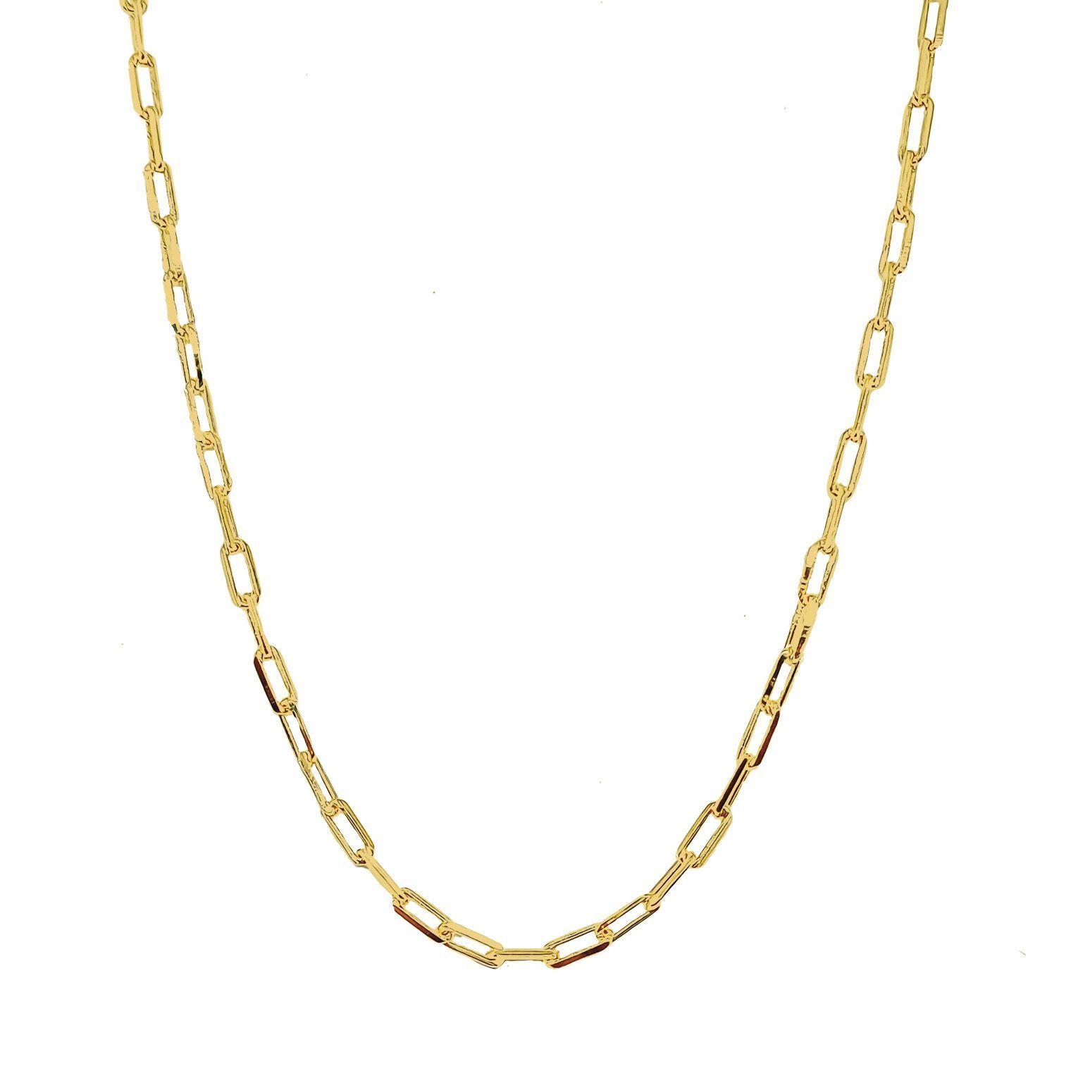 Cadena Kali Eslabón Alargado Enchapado Oro 18K-0