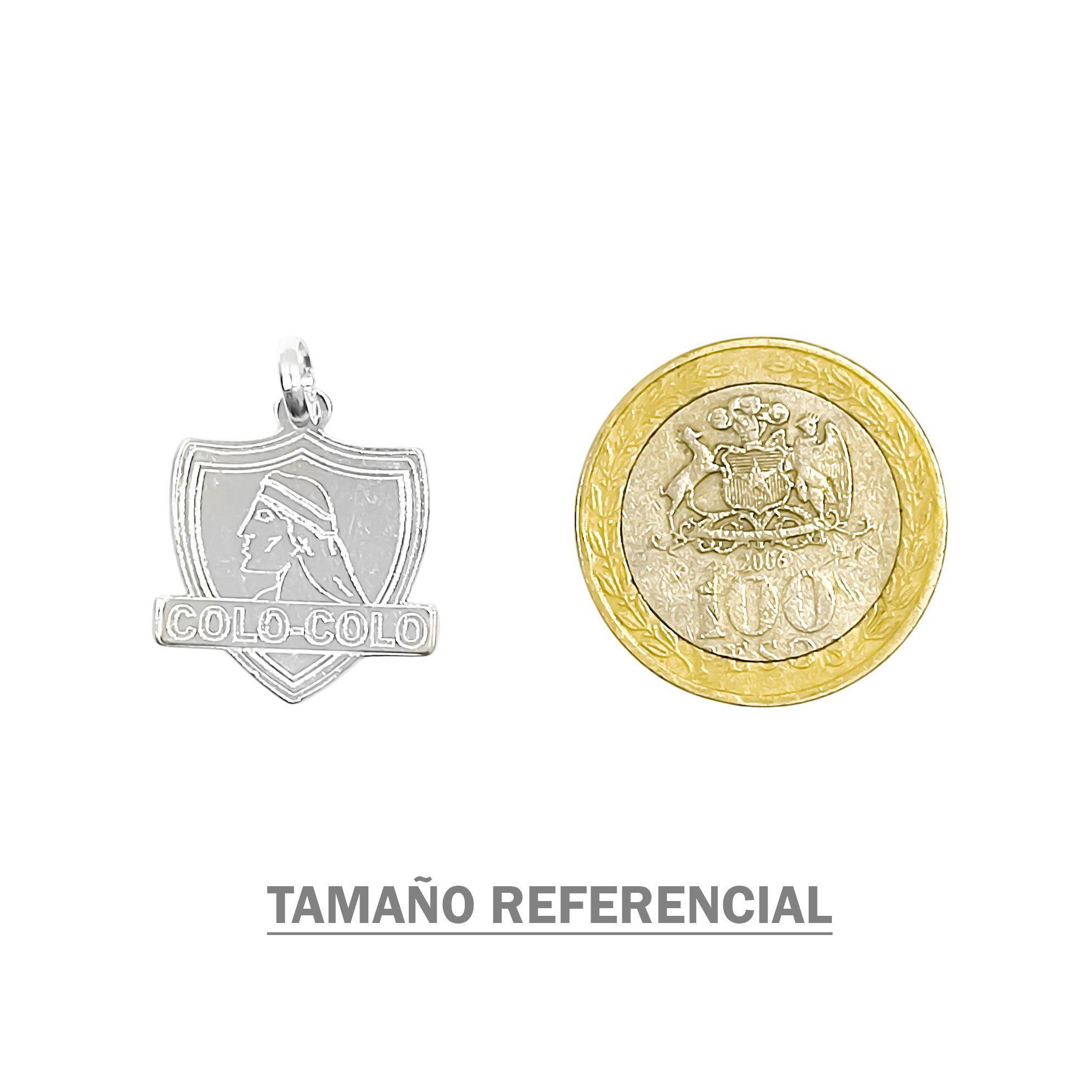 Colgante Colo Colo Lámina Plata Fina 925-2