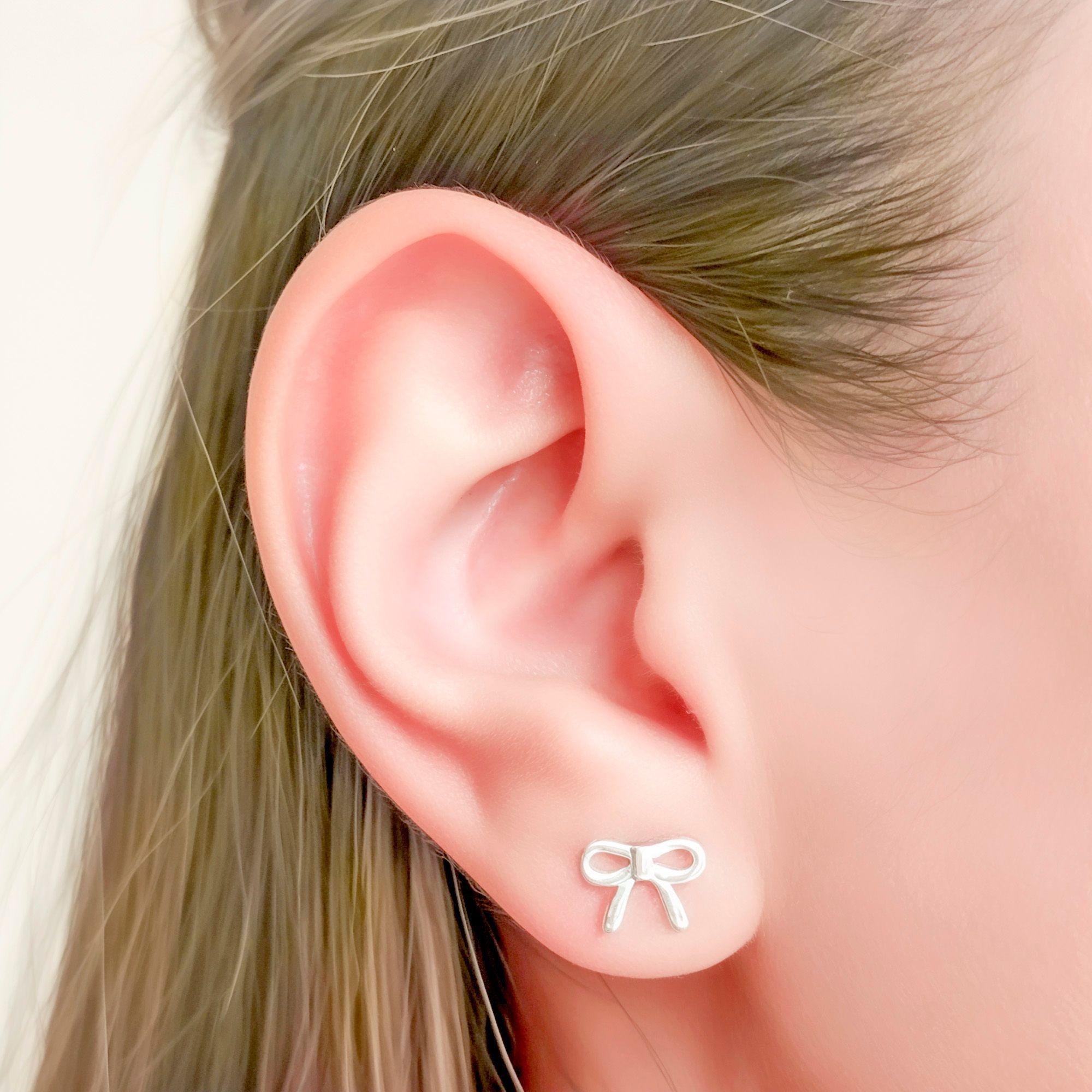 Aros Lazo Liso Mini Plata Fina 925-2