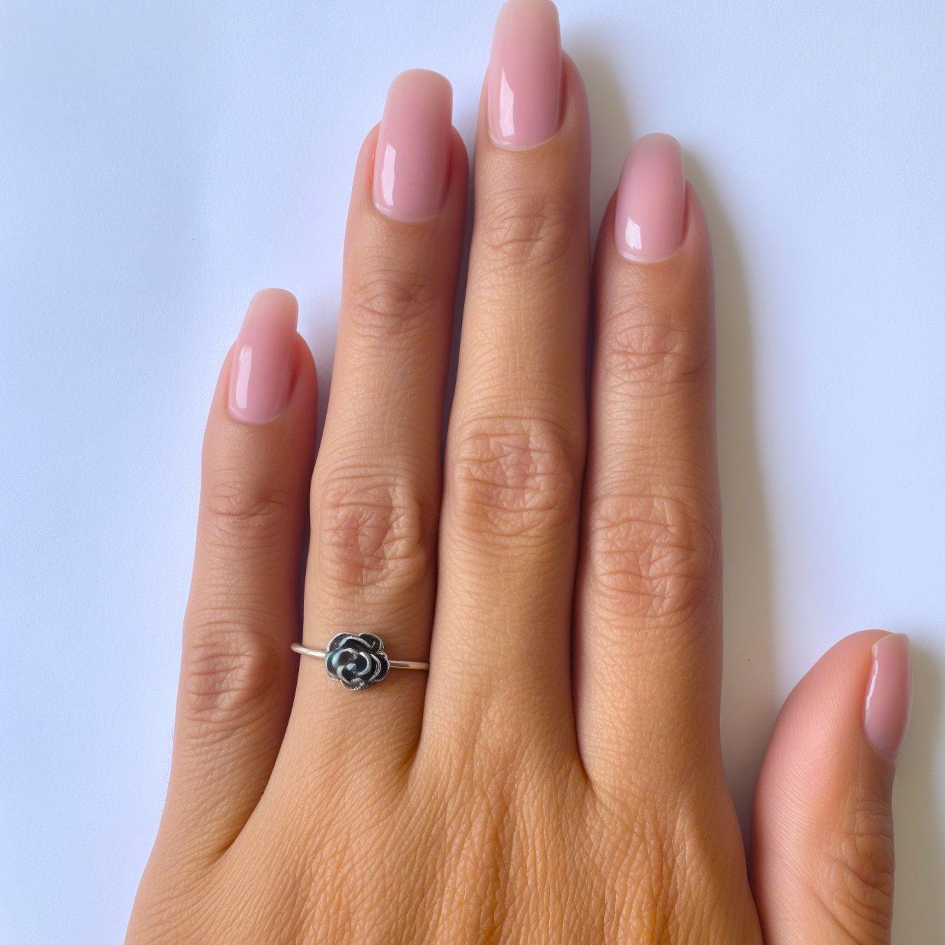Anillo Flor #14 Plata Fina 925-2