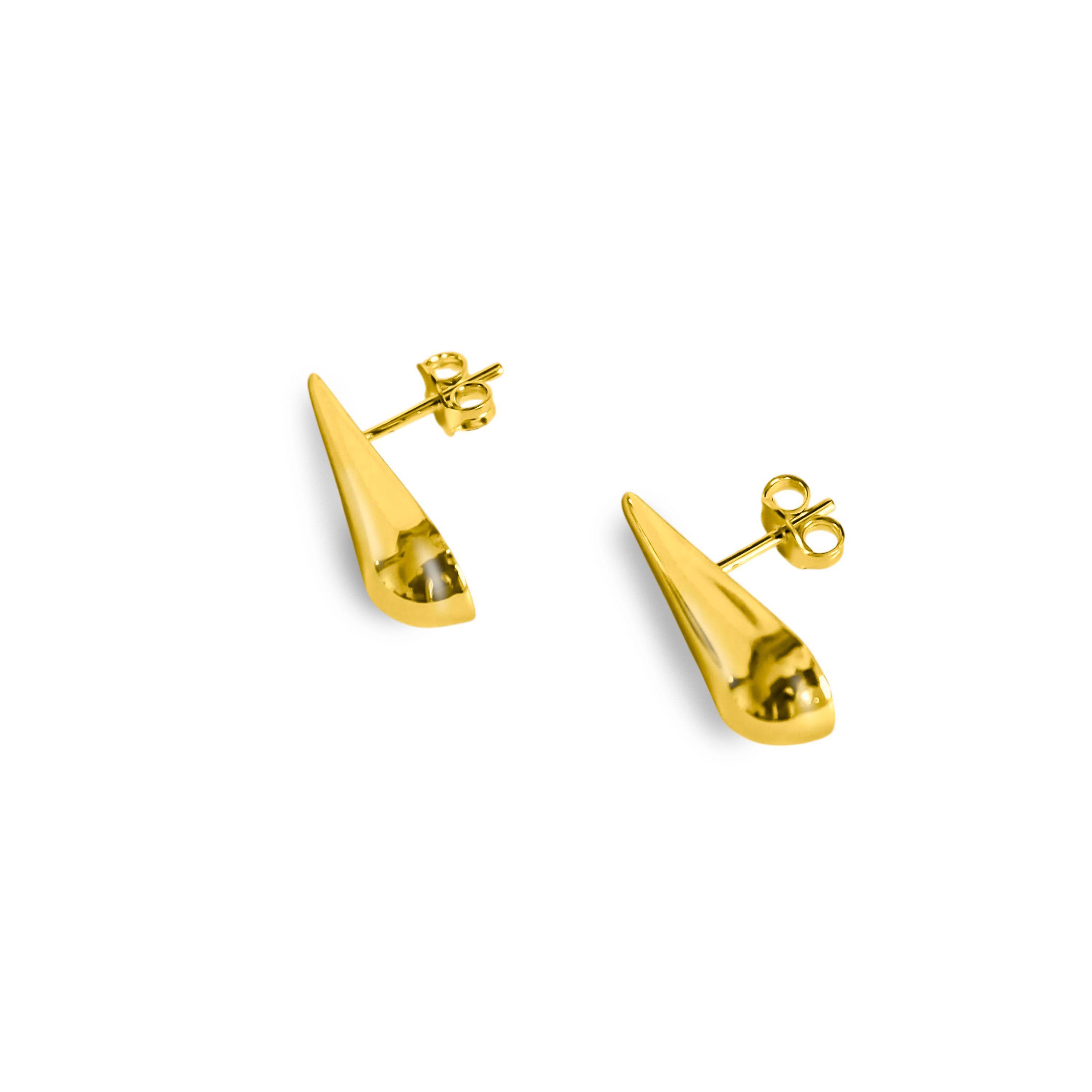 Aros Gota Estela Enchapado Oro 18k-2