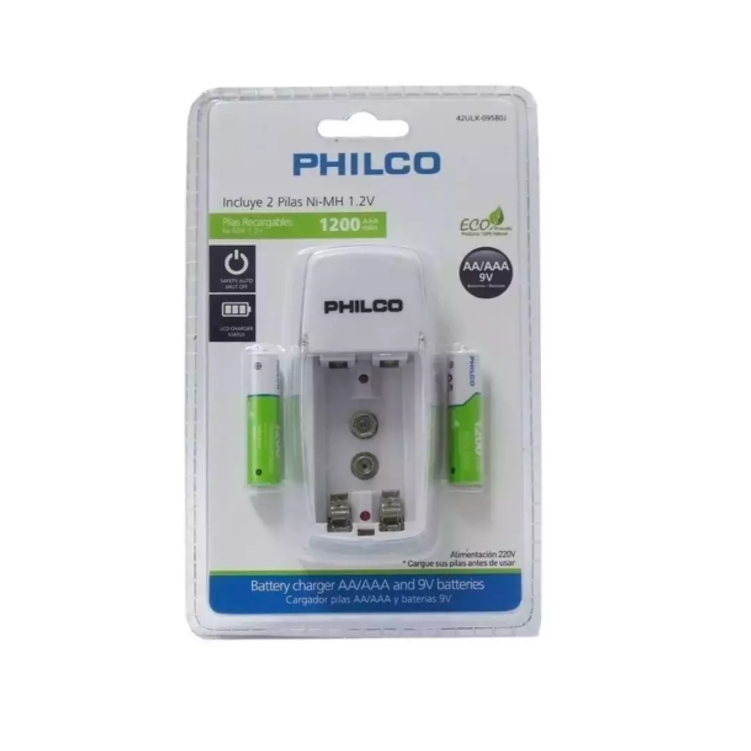 Cargador Con 2 Pilas Recargables Aaa 1100 Mah Ultra-0