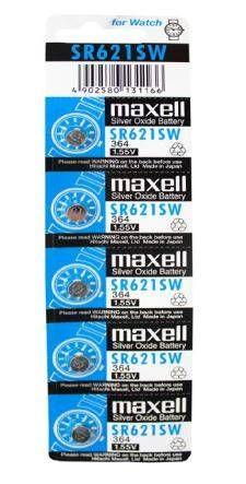 Blister 5 Pilas Silver Oxido Maxel Sr621Sw-0