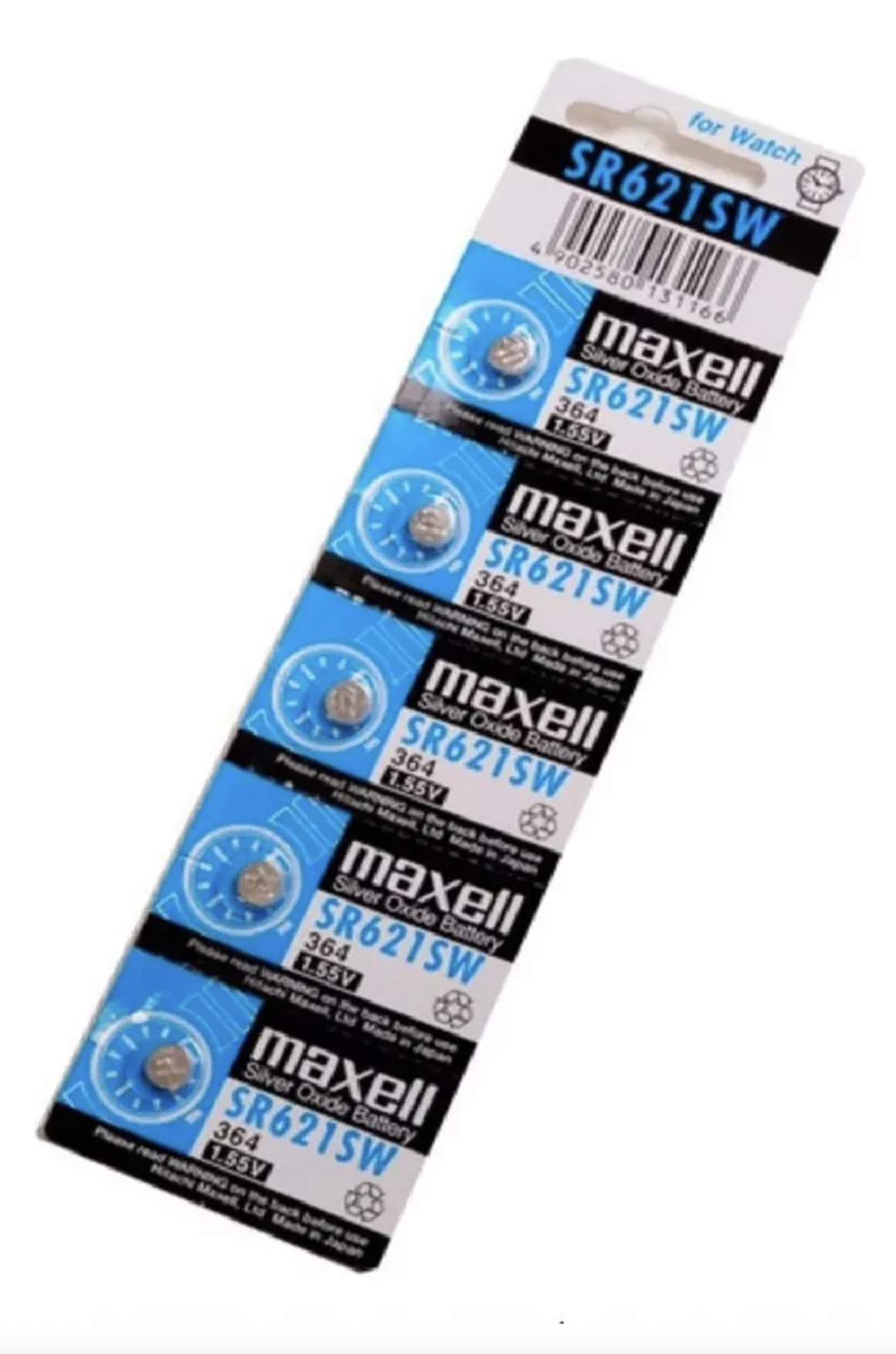 Blister 5 Pilas Silver Oxido Maxel Sr621Sw-1
