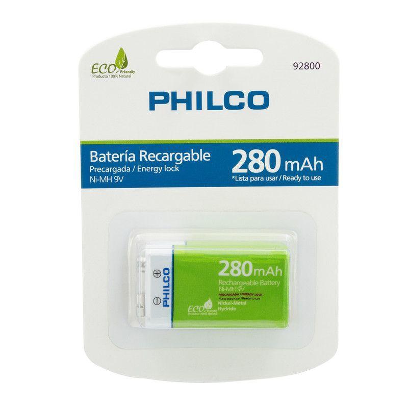 Bateria 9V 280Mah Recargable Philco -0