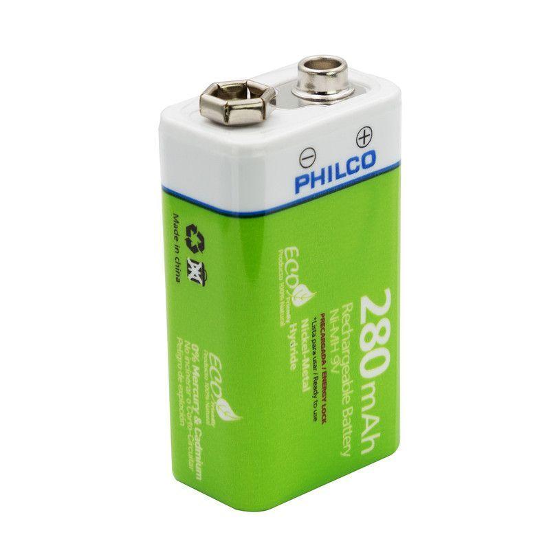 Bateria 9V 280Mah Recargable Philco -1