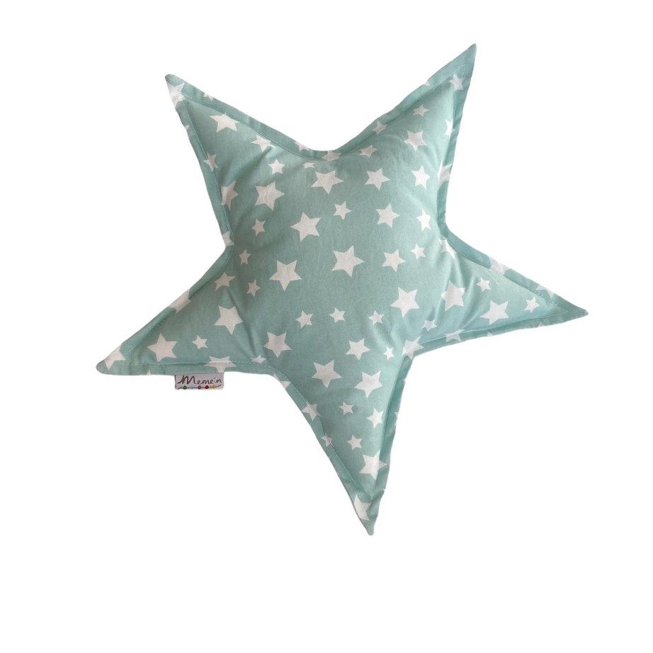 Cojin Estrella Verde Agua MEMEN-0